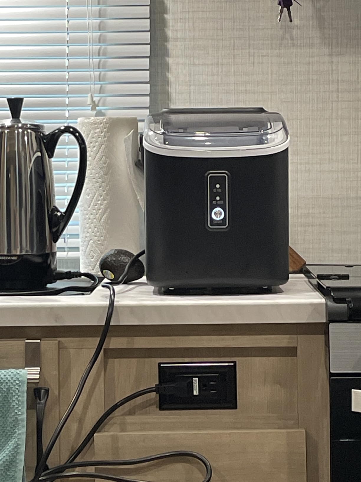 EUHOMY 2'' Clear Ice Cube Maker Countertop with APP, 2 Square Ice Ready in 27 Mins customer photo 1
