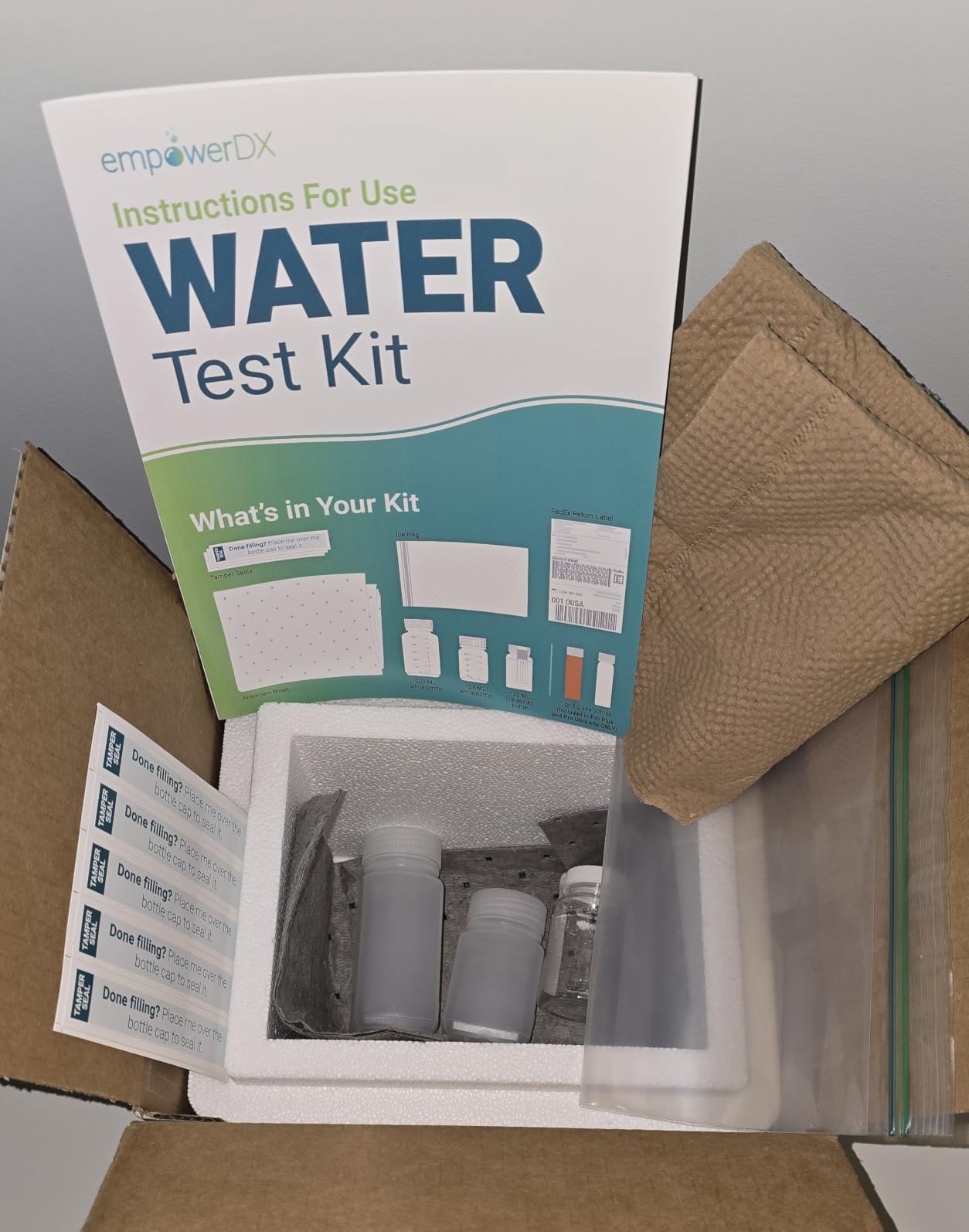 empowerDX Pro Water Test | All Drinking Water | 60+ Parameters Tested Like Lead, Heavy Metals, Bacteria | At-Home Kit | EPA & NELAP Certified | Results in 5 Days customer photo 1