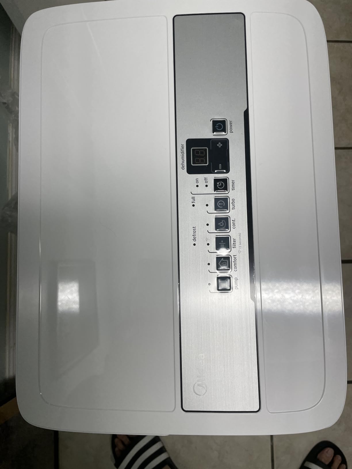 Midea 4,500 Sq. Ft. Dehumidifier With Pump Included, 50 Pint - Ideal For Basements, Large & Medium Sized Rooms, And Bathrooms (White) customer photo 1
