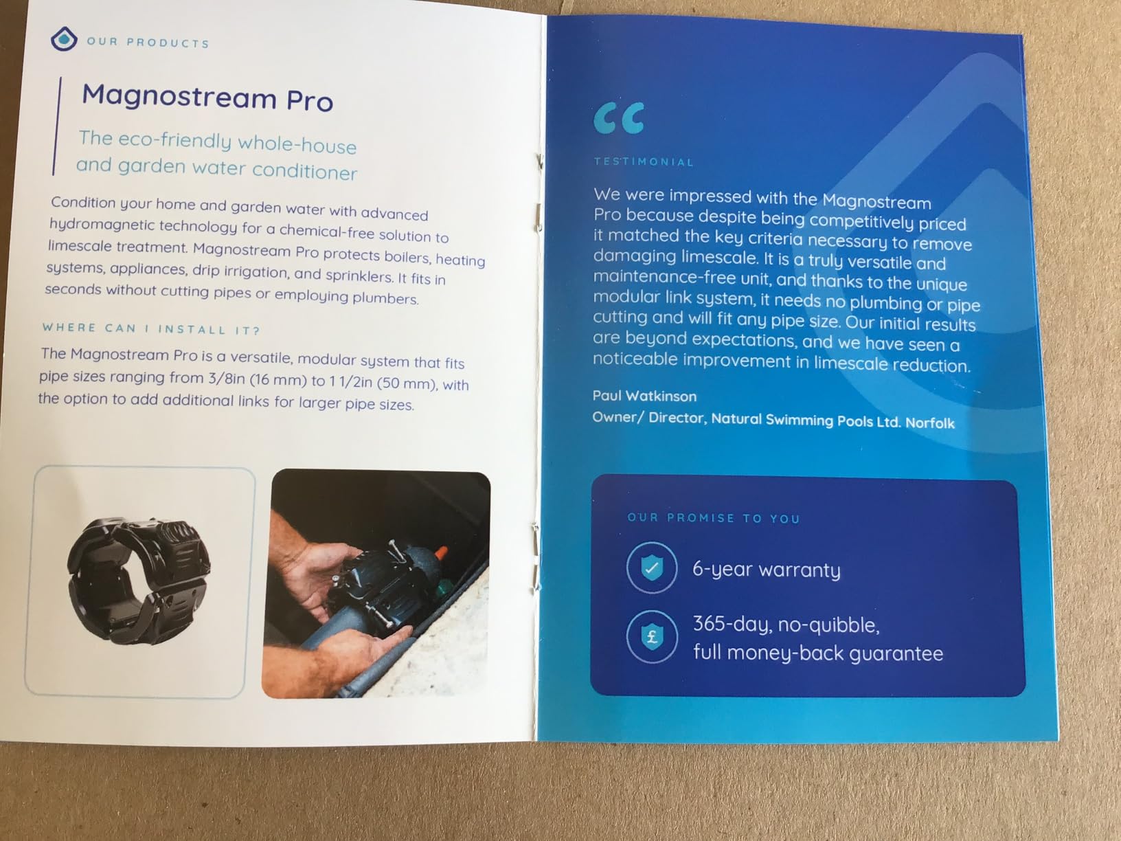Magnestream Magnetic Water Softener - Whole House Limescale Remover for Pipes, Appliances & Showers - Salt-Free Water Descaler & Hard Water Conditioner - Eco-Friendly Unit customer photo 1