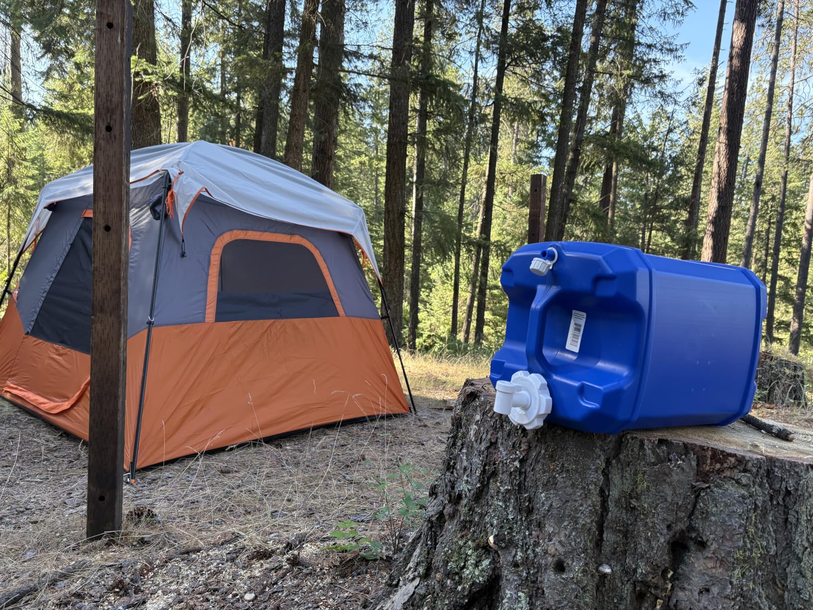 WaterPrepared ReadyJug 7 Gallon Portable Emergency Water Tank, Blue | Stackable Drinking Water Jug with Built-in Dispenser Spigot - Storage Container for Camping, Survival, Sports & Travel customer photo 2