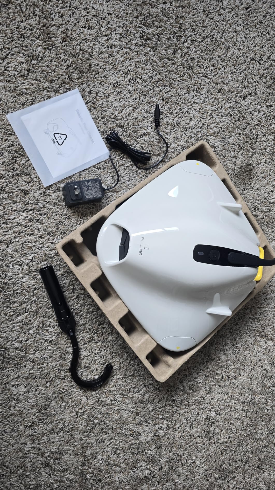 PoolMr Cordless Robotic Pool Cleaner - Above Ground Pool Vacuum Robot - 40W Strong Suction, 120-Min Runtime customer photo 1