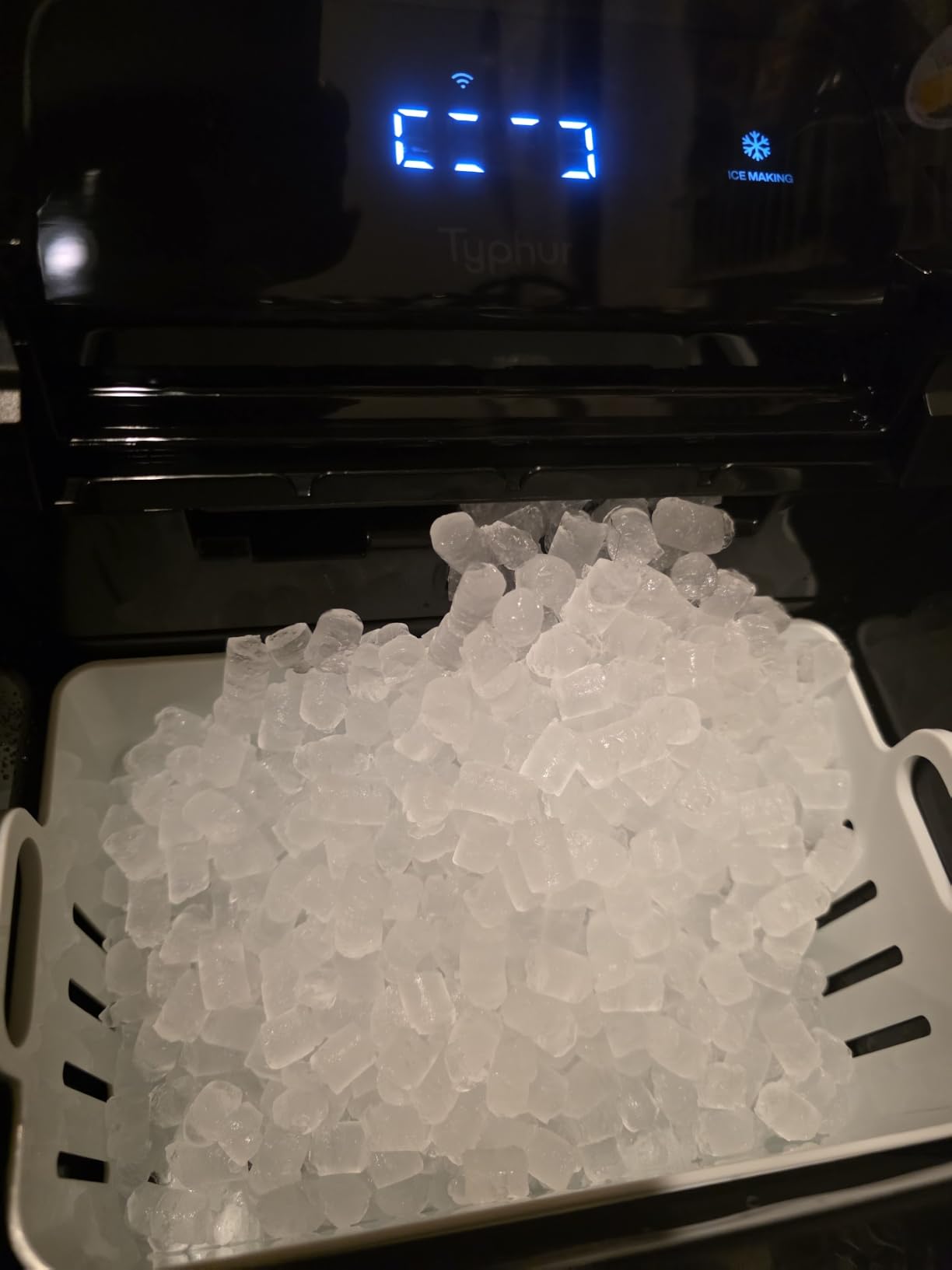 Typhur Smart Nugget Ice Maker Countertop with App Control, Pebble Ice Machine, Portable Pellet Ice Maker with Handle, Self-Cleaning Pump, 8 Cleaners, 35lbs/24H for Home, Kitchen, Office, RV, Silver customer photo 2