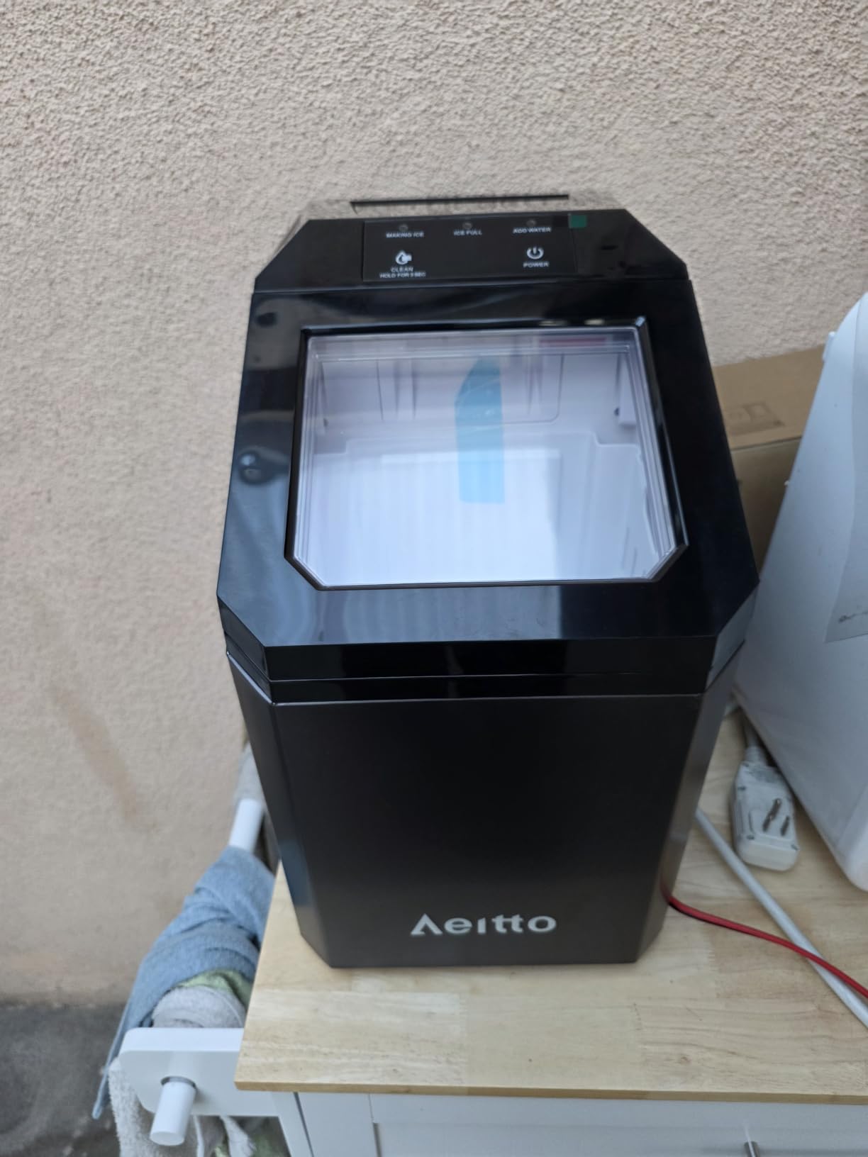 Aeitto Nugget Ice Maker Countertop, 55lbs/Day, Large Capacity Chewable Ice Maker, Rapid Ice Release in 5 Mins customer photo 1
