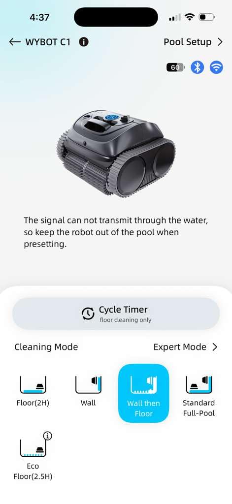 WYBOT C1 Robot Pool Vacuum Cleaner, 4-in-1 Cordless, 160 Mins Runtime, Smart Navigation customer photo 1