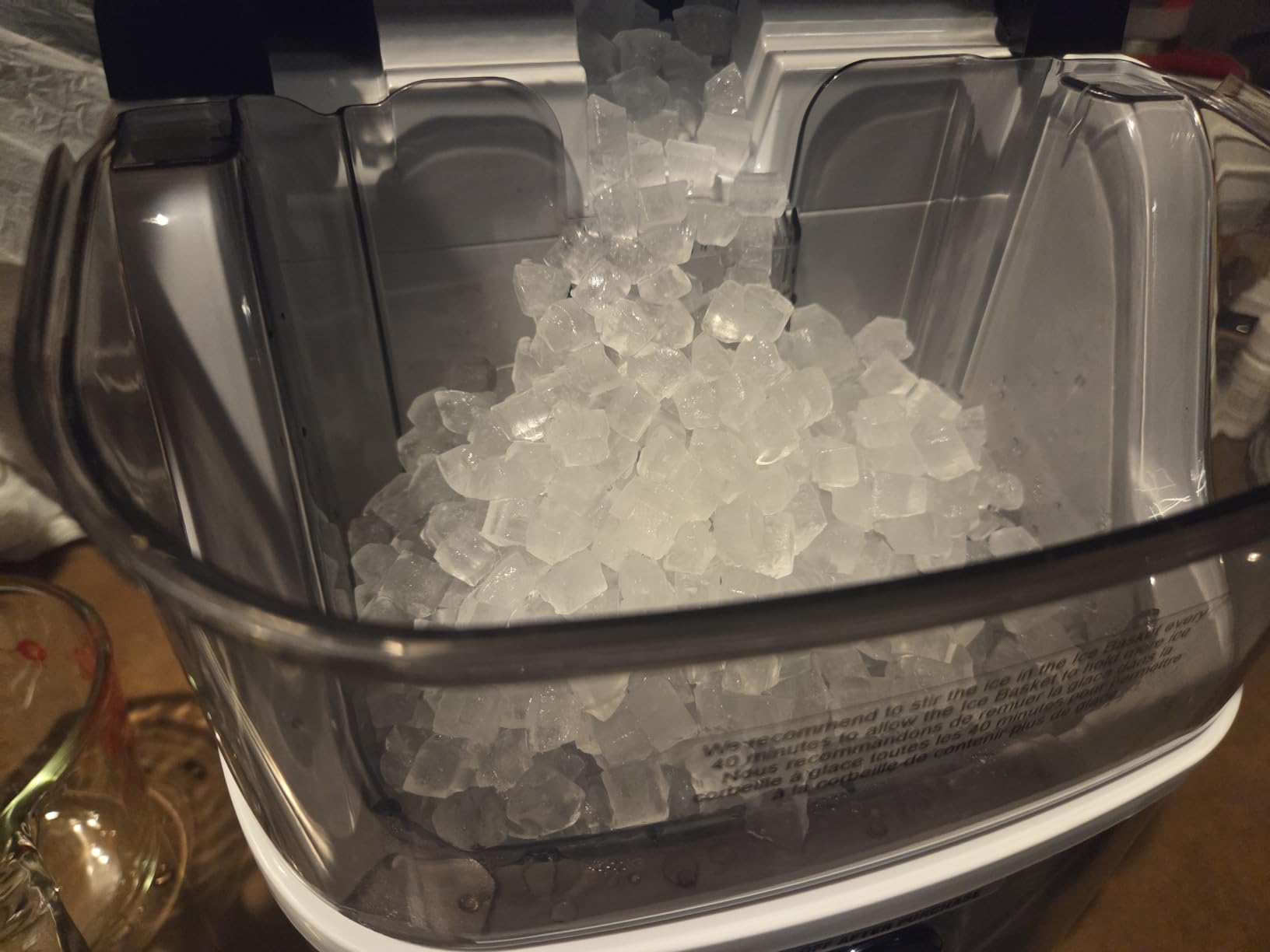 Antarctic Star Nugget Ice Makers Countertop, Pebble Ice Machine with Chewable Pellet Ice, 35Lbs/24H, Self-Cleaning, Sonic Ice, One-Click Operation, for Kitchen,Party Stainless Steel Silver customer photo 1