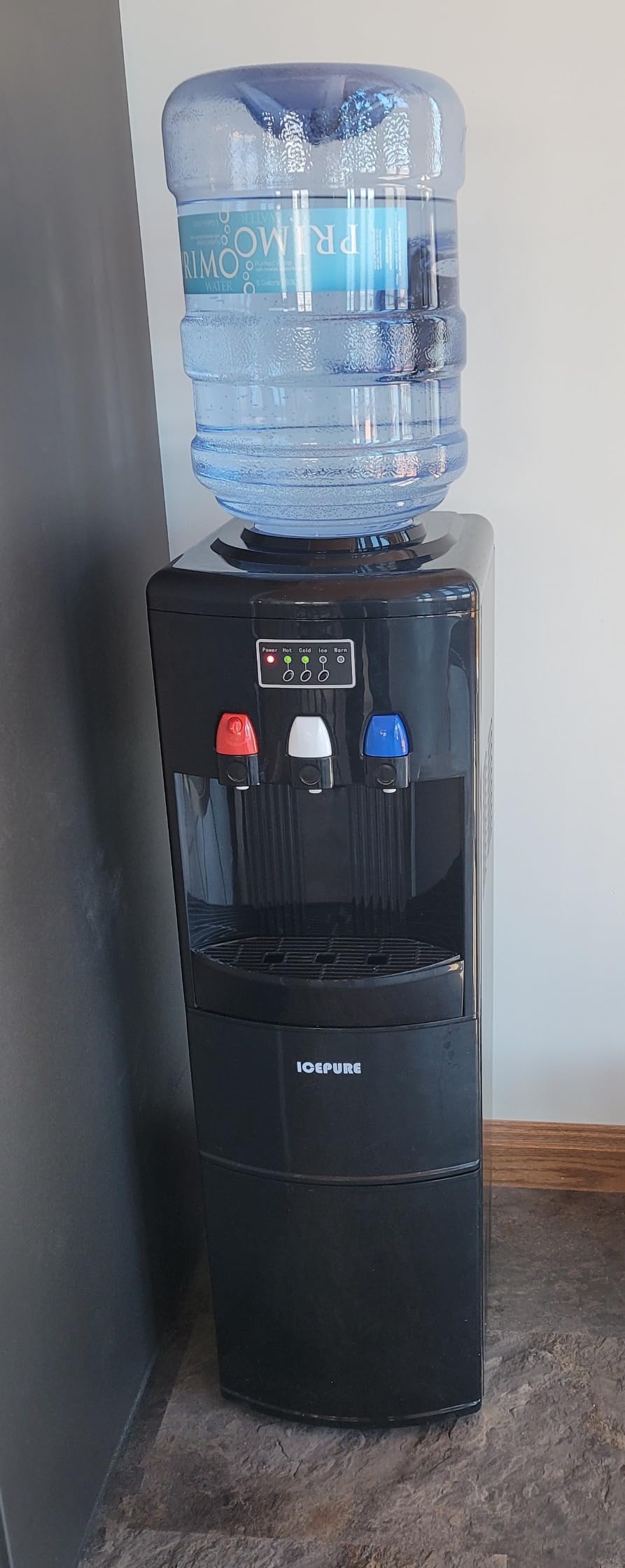 ICEPURE 6-in-1 Bottleless Water Cooler with Ice Maker with 2-Stage Filters, WiFi, Bullet and Crushed Ice, 35lbs/24H, Hot and Cold Water Dispenser Built-in Ice Machine, Child Lock, Stainless Steel customer photo 2