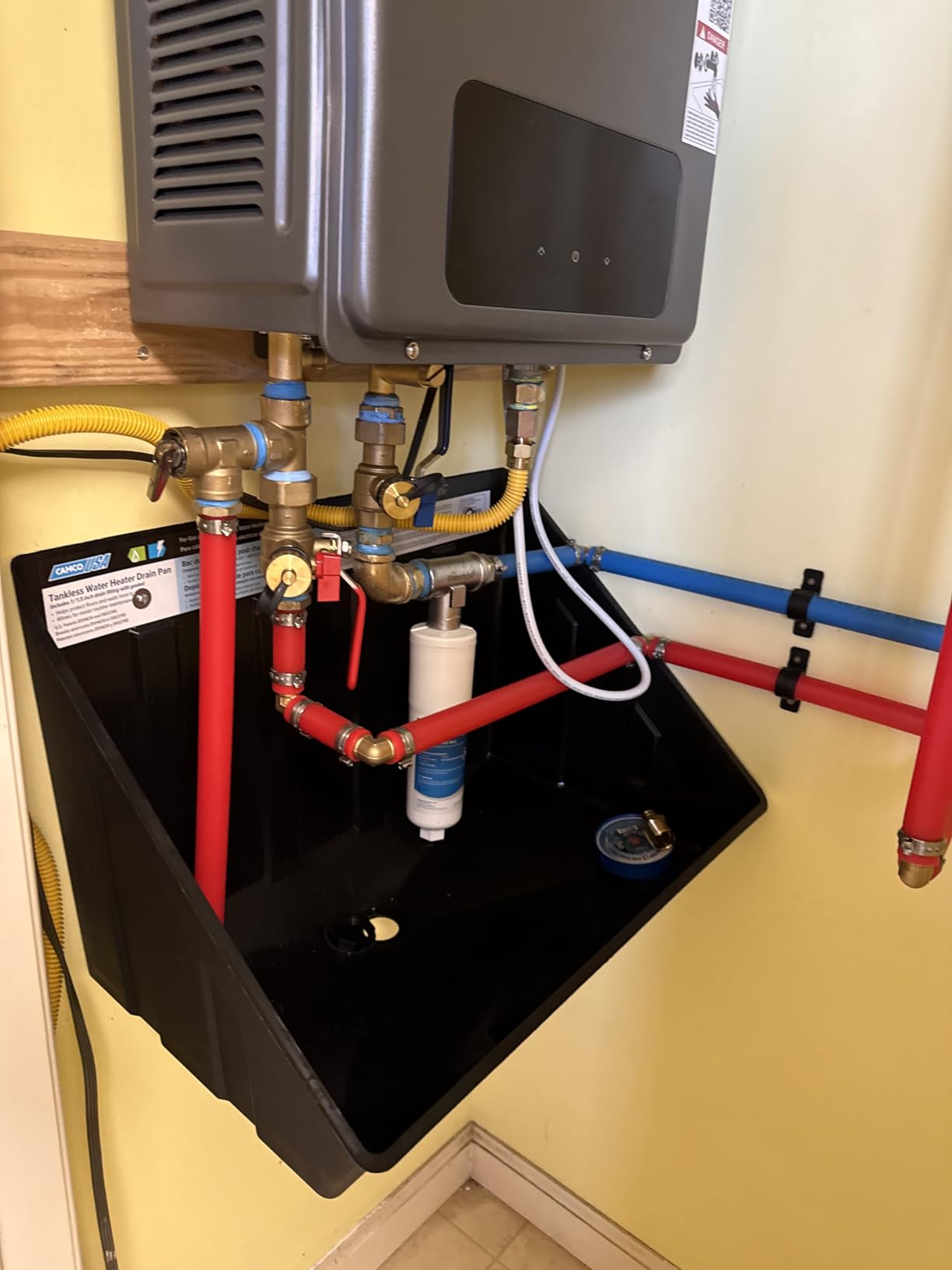 Ranein Condensing Natural Gas Tankless Water Heater Indoor, 120,000 BTU 5.1 GPM On Demand Instant Hot Water Heater, with Anti-Freeze and Smart Touch Control, for 2-3 Bathrooms customer photo 1