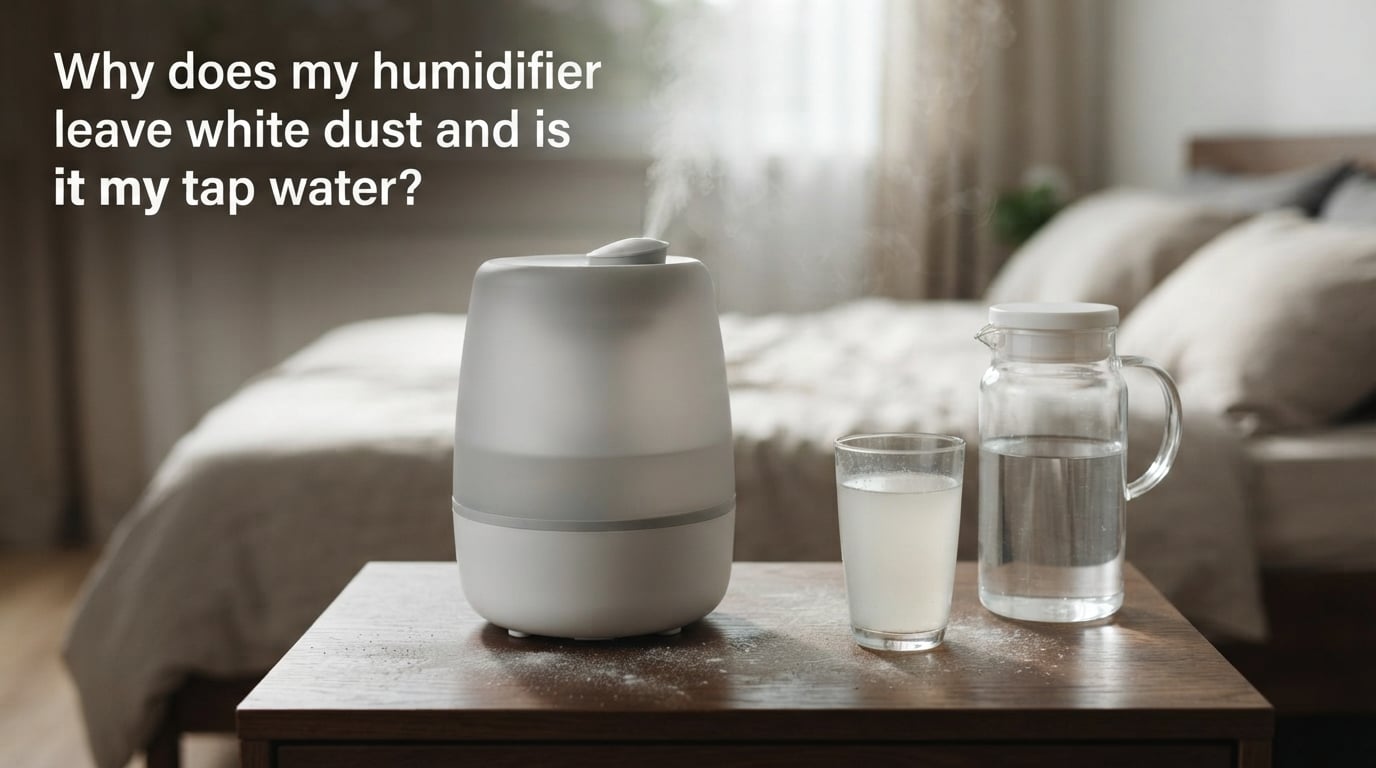 Why does my humidifier leave white dust and is it my tap water?