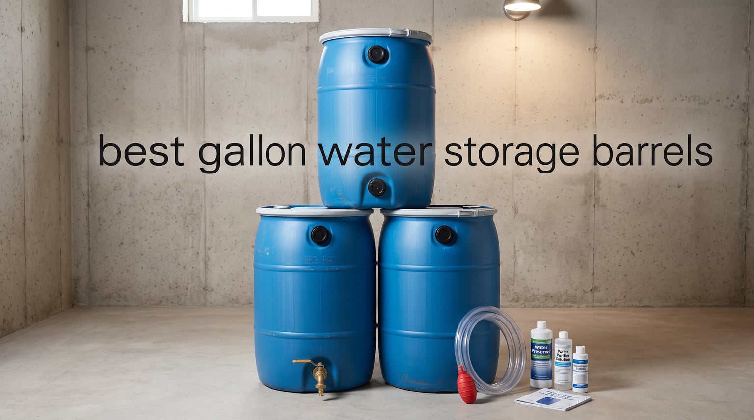 best 55 gallon water storage barrels