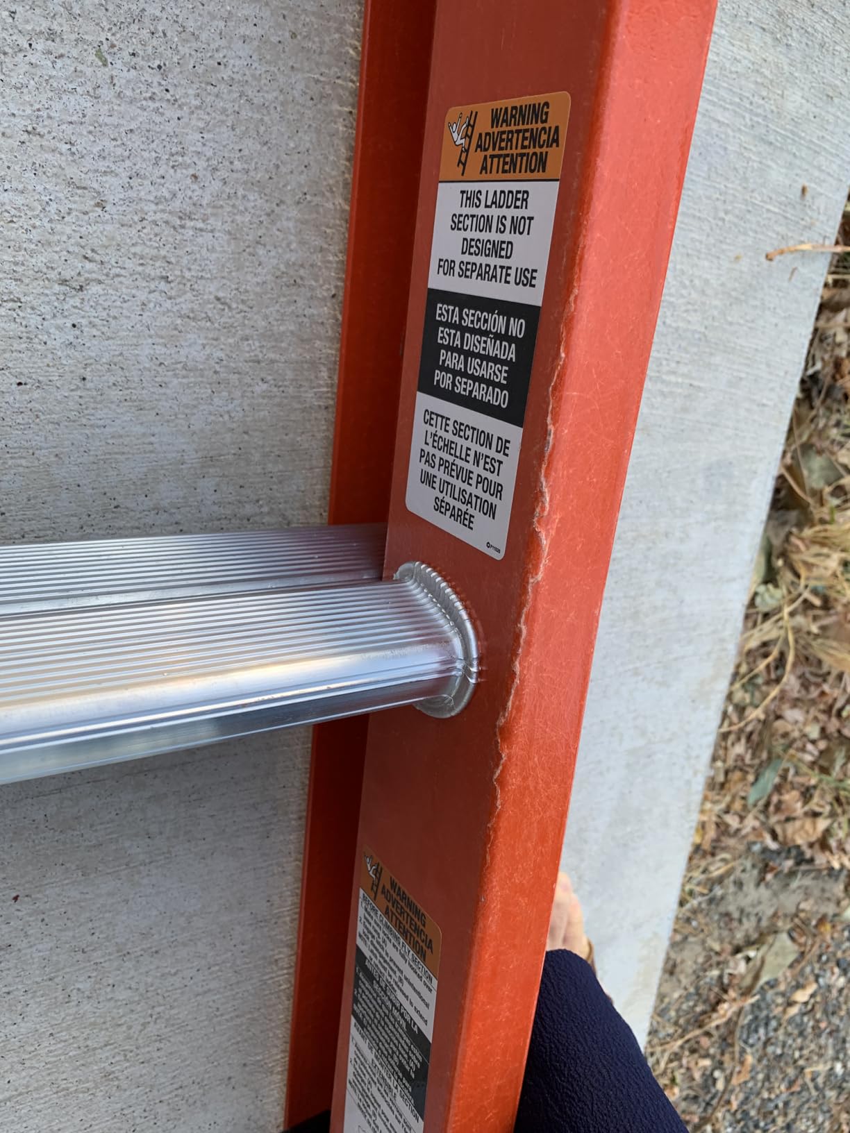 Louisville 16 ft Fiberglass Extension Ladder, FE3216, Type IA, 300 lbs customer photo 1