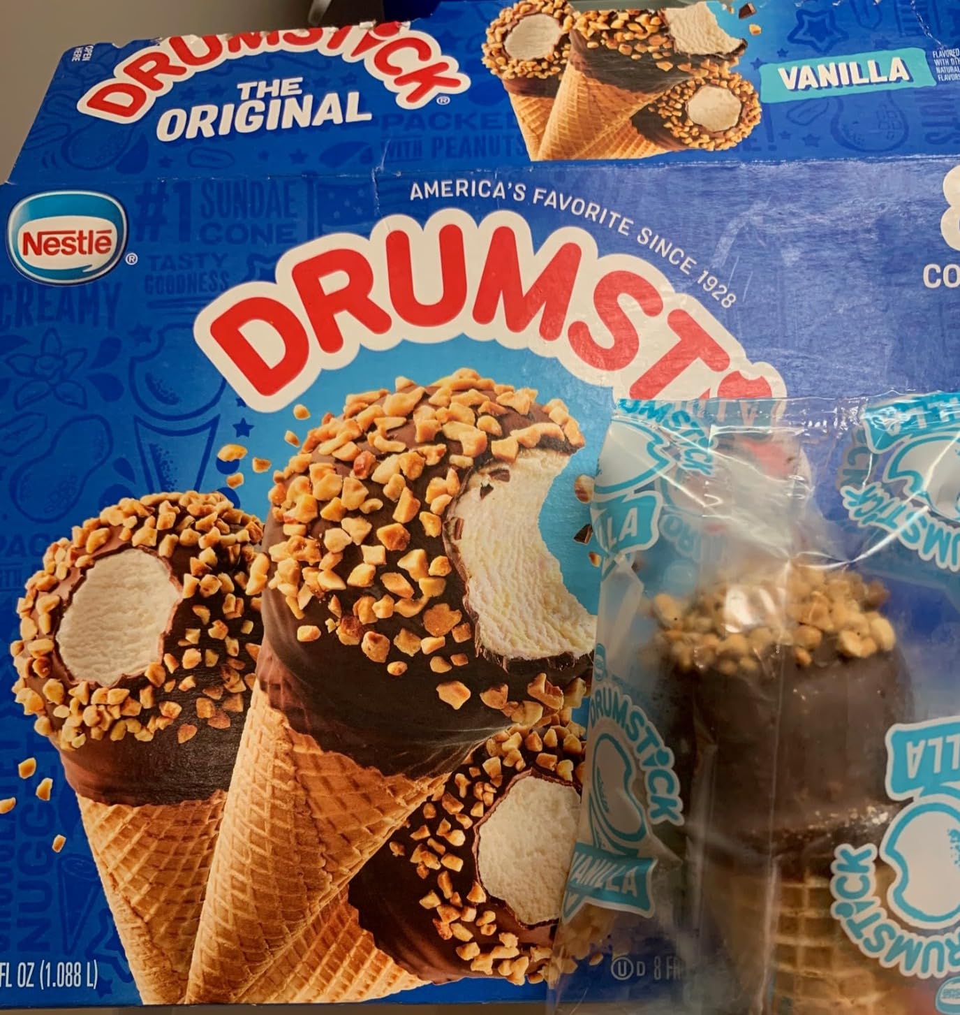 Drumstick Original Sundae Cones Frozen Dessert Count, vanilla, 36.8 Ounce customer photo 1