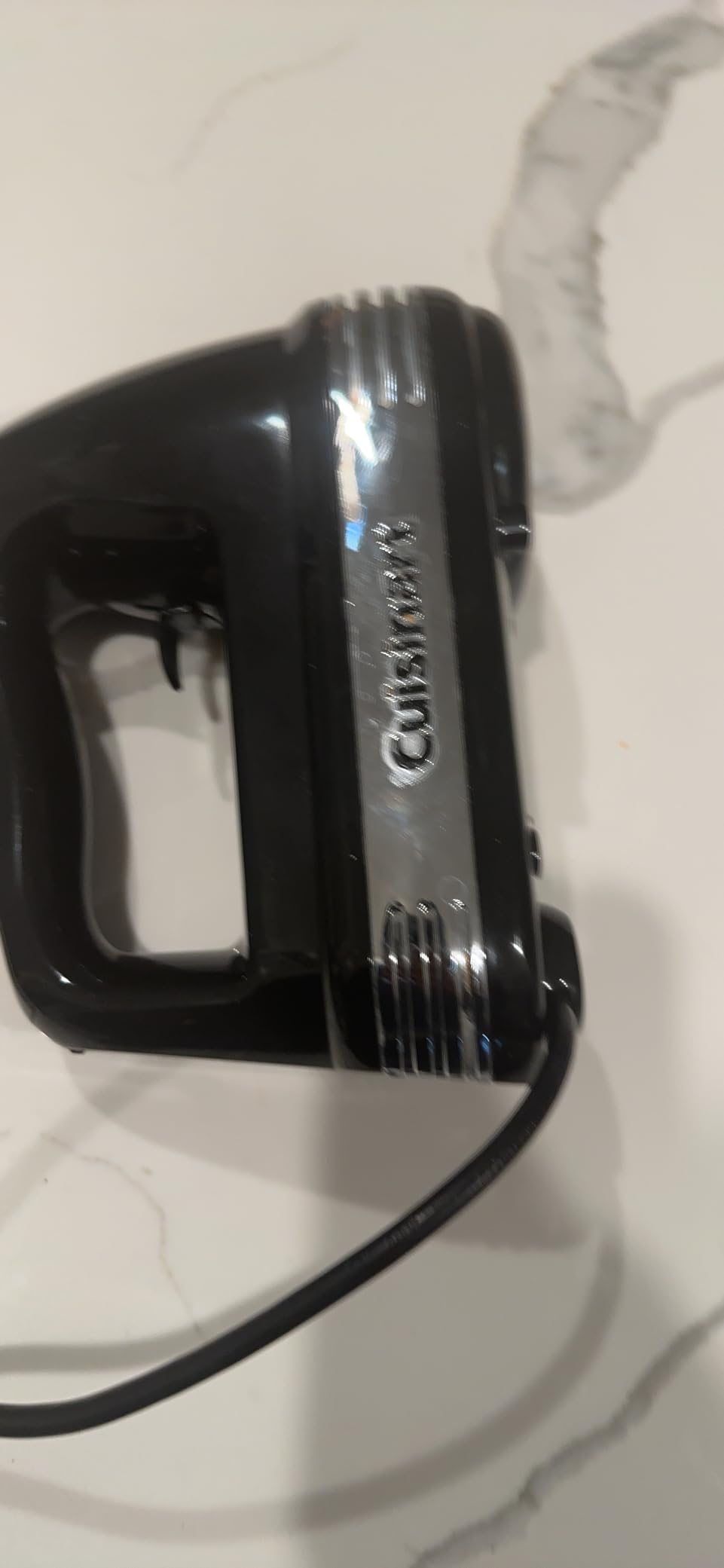 Cuisinart Power Advantage 5-Speed Hand Mixer, 220W-Motor Hand Blender Electric Mixer with 5 Speed Settings, Extra-Long Dishwasher-Safe Beaters, 60-Inch Swivel Cord, HM-50, White customer photo 2