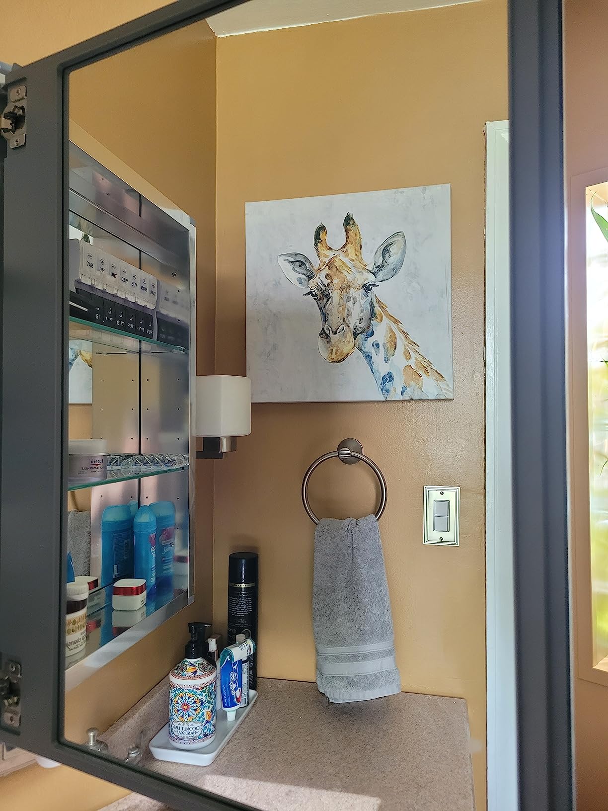 Kohler Frameless Bathroom Mirror Medicine Cabinet, 16 in x 20 in | CB-CLR1620FS, Single Door, Rectangular Beveled Edge Frame, Adjustable Shelves for Storage customer photo 2