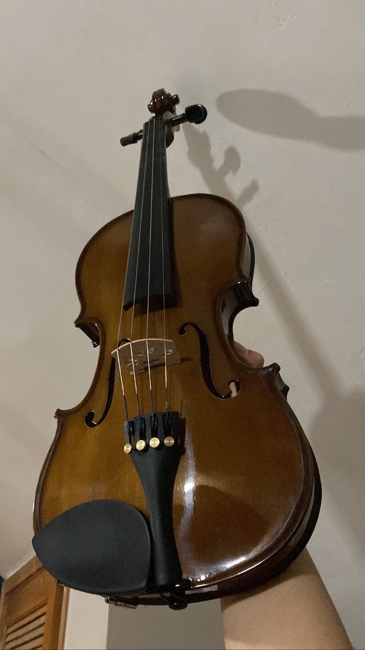 Cremona SV-130 Premier Novice Violin Outfit - 4/4 Full Size, Traditional Brown, Hand-Carved Spruce & Maple, Ebony Fittings, Prelude Strings, Kaufman-Style Chinrest, Fine Tuners customer photo 1