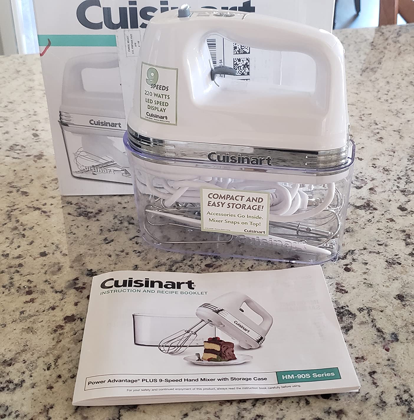 Cuisinart Power Advantage Plus 9-Speed Hand Mixer, 220W Motor, Electric Mixer with Dishwasher-Safe Beaters, Storage Case, HM-90BCS, Brushed Chrome customer photo 2