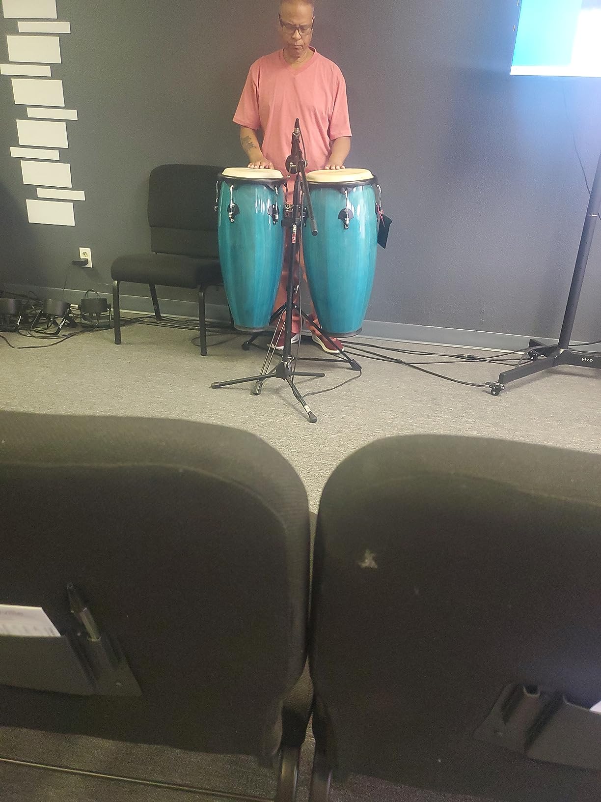 Toca 2300BB Conga Drum, Bahama Blue customer photo 1