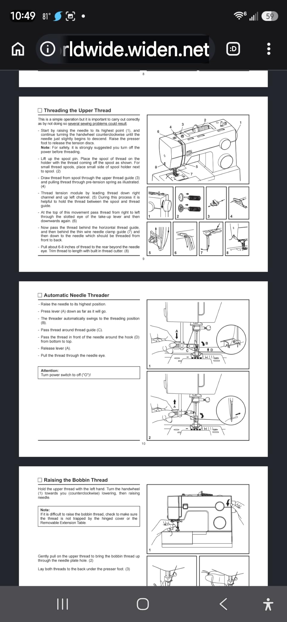 SINGER 4423 (Grey) High Speed Heavy Duty Sewing Machine with Accessory Kit | 23 stitches deliver 97 applications, 50% more power for denim and canvas, 1100 stitches/min, metal frame, 1-step buttonhole customer photo 2