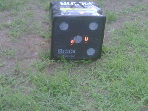 BLOCK Classic Layered Foam Archery Target, 18” x 18” x 13.5”, 2-Sided Shooting, Unique Open Layer Design Stops Field Points and Broadheads with Friction Not Force, Easy Arrow Removal, Top Carry Handle customer photo 2