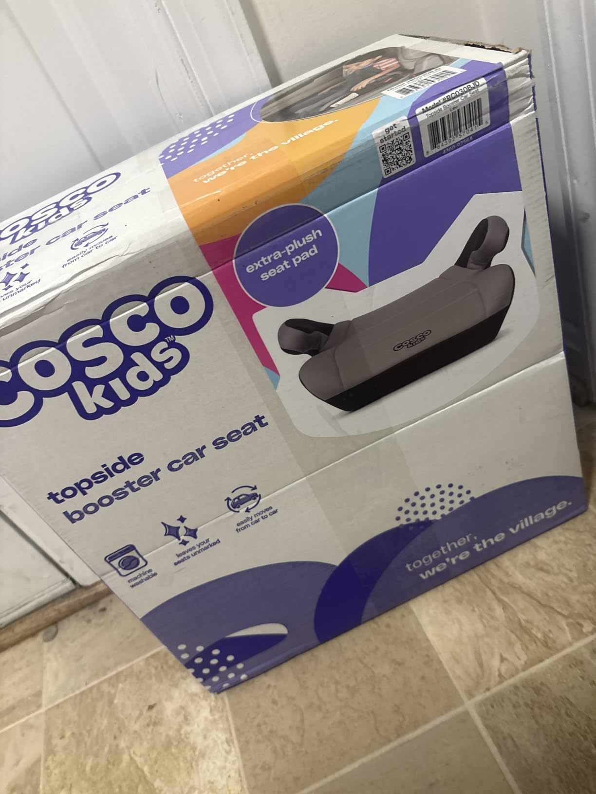 Cosco Topside Backless Booster Car Seat, Lightweight Booster Seats for Cars 40-100 lbs, Backless Booster Seat for Car, Leo customer photo 2