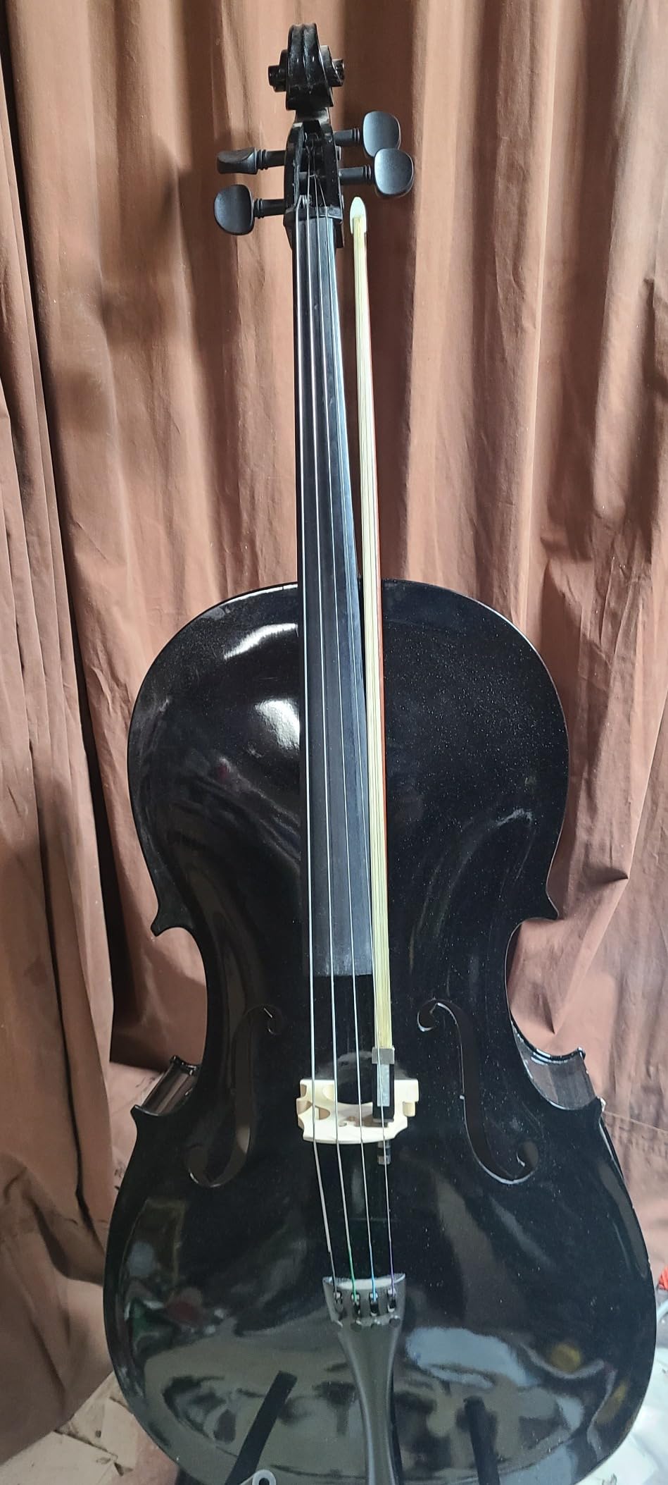 Cecilio 4/4 Full Size Cello, Beginner Cello Set with Portable Bag, Bow, Rosin, Stand customer photo 1