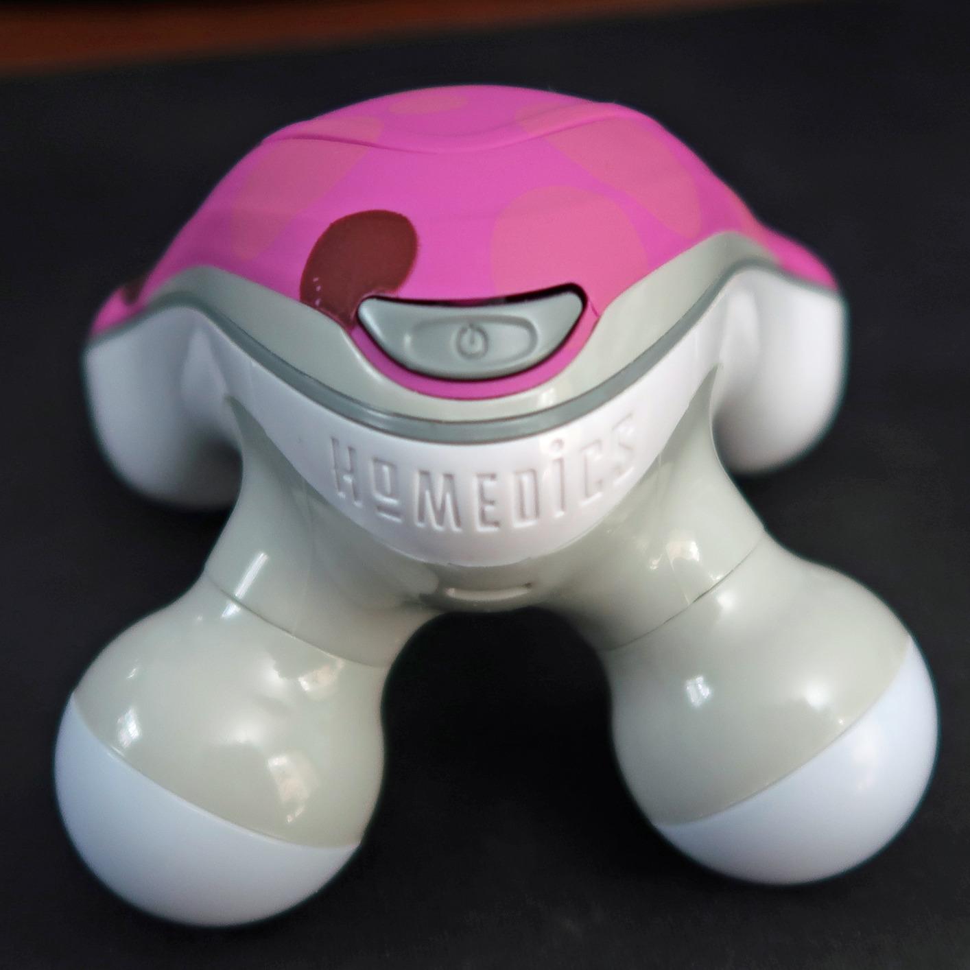 HoMedics Ribbit Mini Handheld Massager, Vibrating Electric Massager with Comfort Grip and LED Light, Batteries Included customer photo 1
