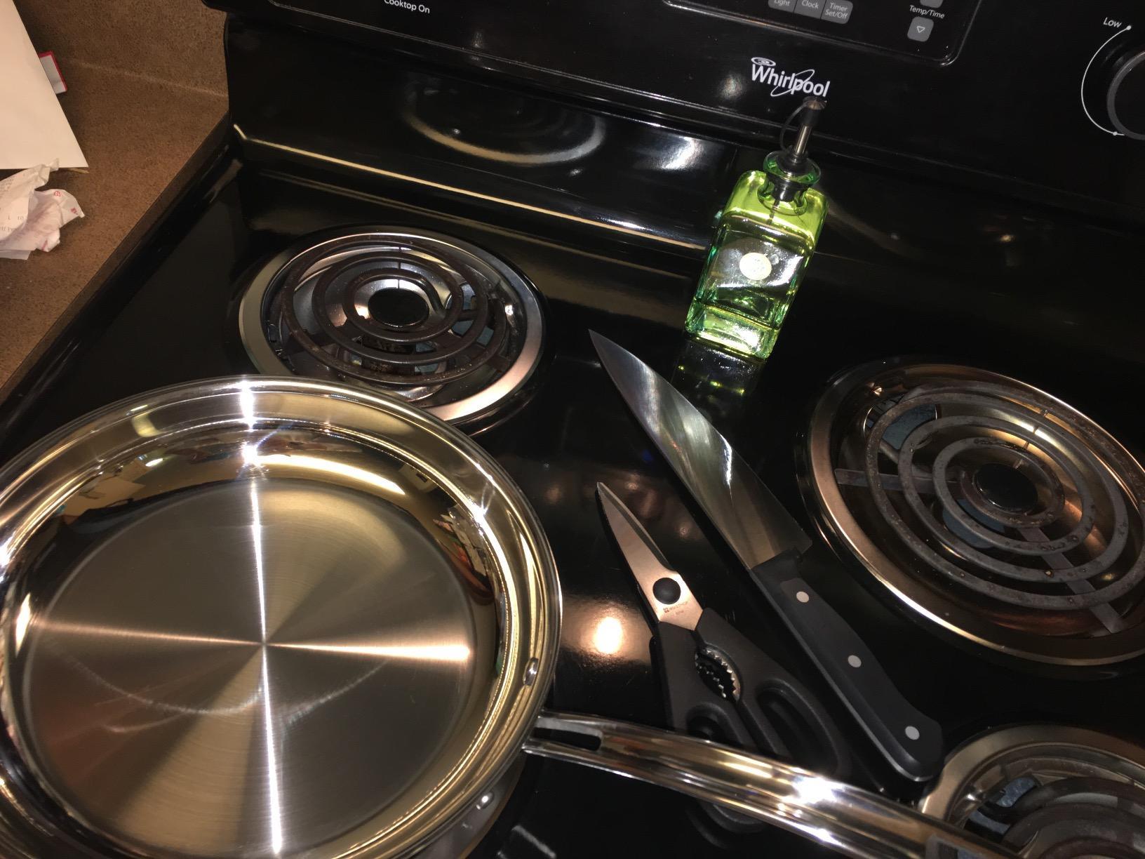 Cuisinart Stainless Steel Pots and Pans Set, Induction Compatible, 12 pc | 12-pc Cuisinart stainless steel cookware set with saucepans, sauté pan, stockpot, & skillets, oven safe to 500°F, MCPS-12N customer photo 1
