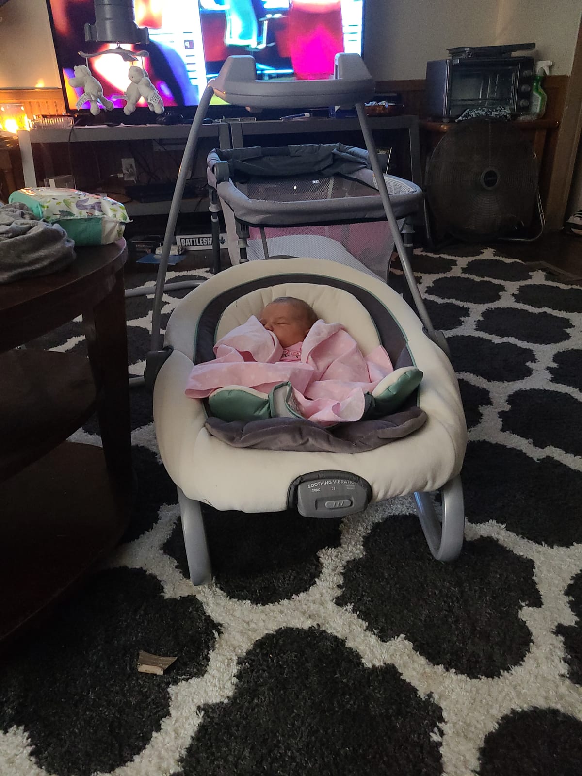 Graco DuetSoothe 2 in 1 Portable Baby Swing & Baby Rocker, Multi Direction, Vibration, Winslet customer photo 1
