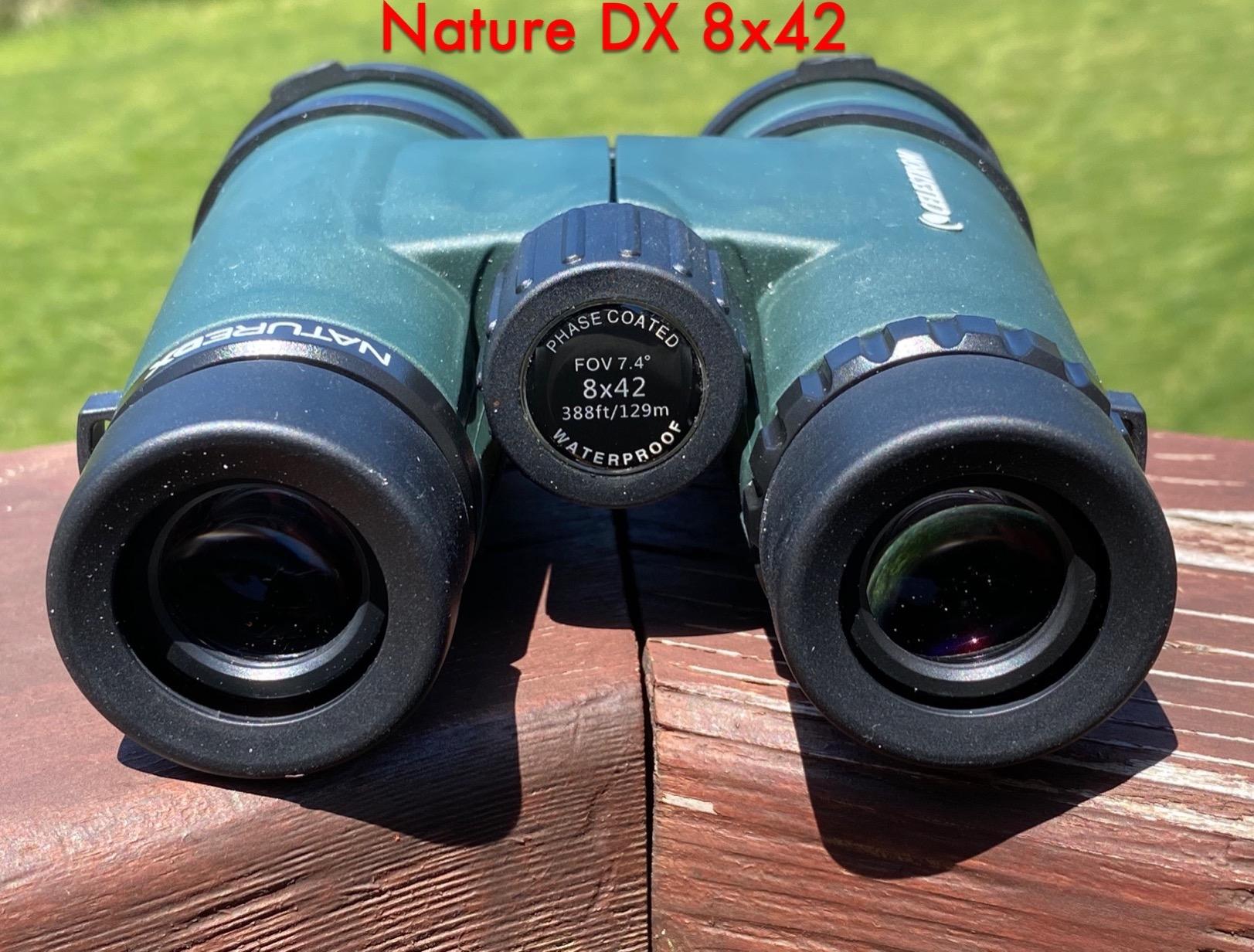Celestron Nature DX 8x42 Waterproof Binoculars for Bird Watching & Outdoors | Phase-Coated BaK-4 Prisms, Bright Fully Multi-Coated Optics, 42mm Objective Lenses, Durable Rubber Armor, Outdoor & Nature Viewing customer photo 1