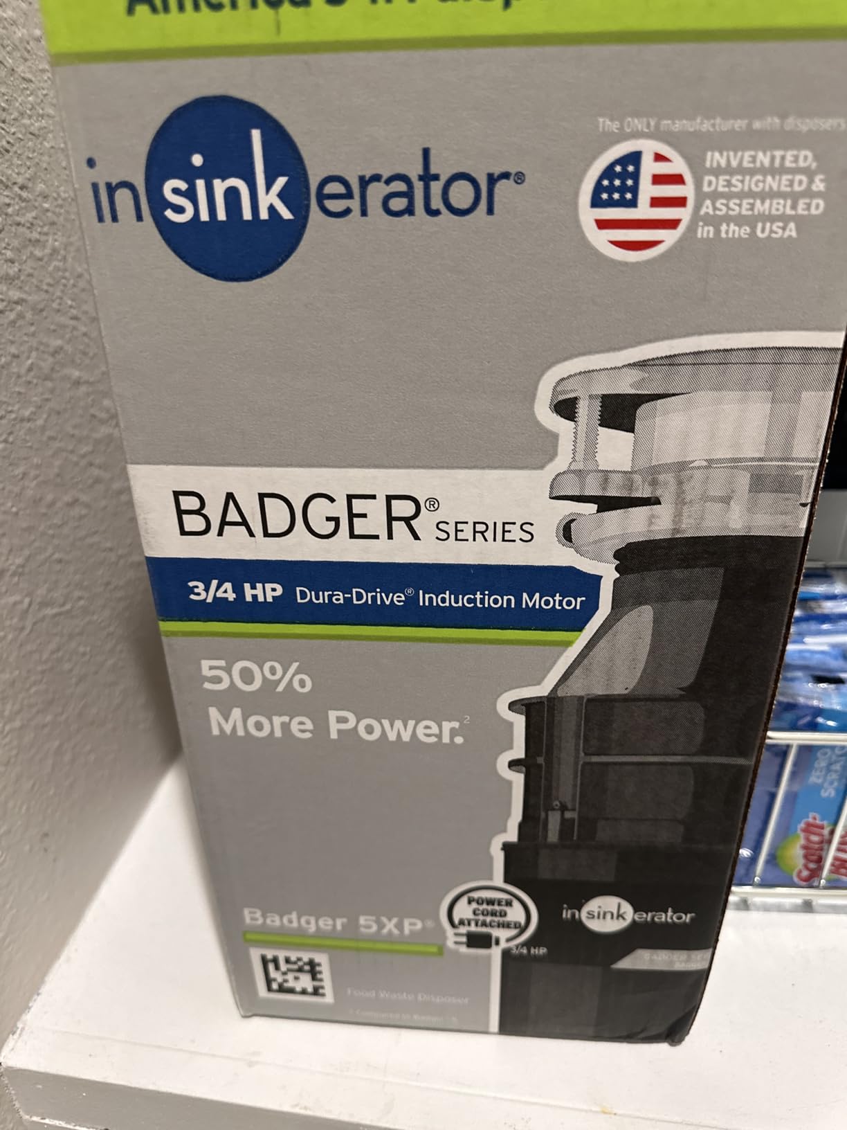 InSinkErator Badger 5XP Garbage Disposal with Power Cord, Badger Series 3/4 HP Continuous Feed Food Waste Disposer customer photo 1