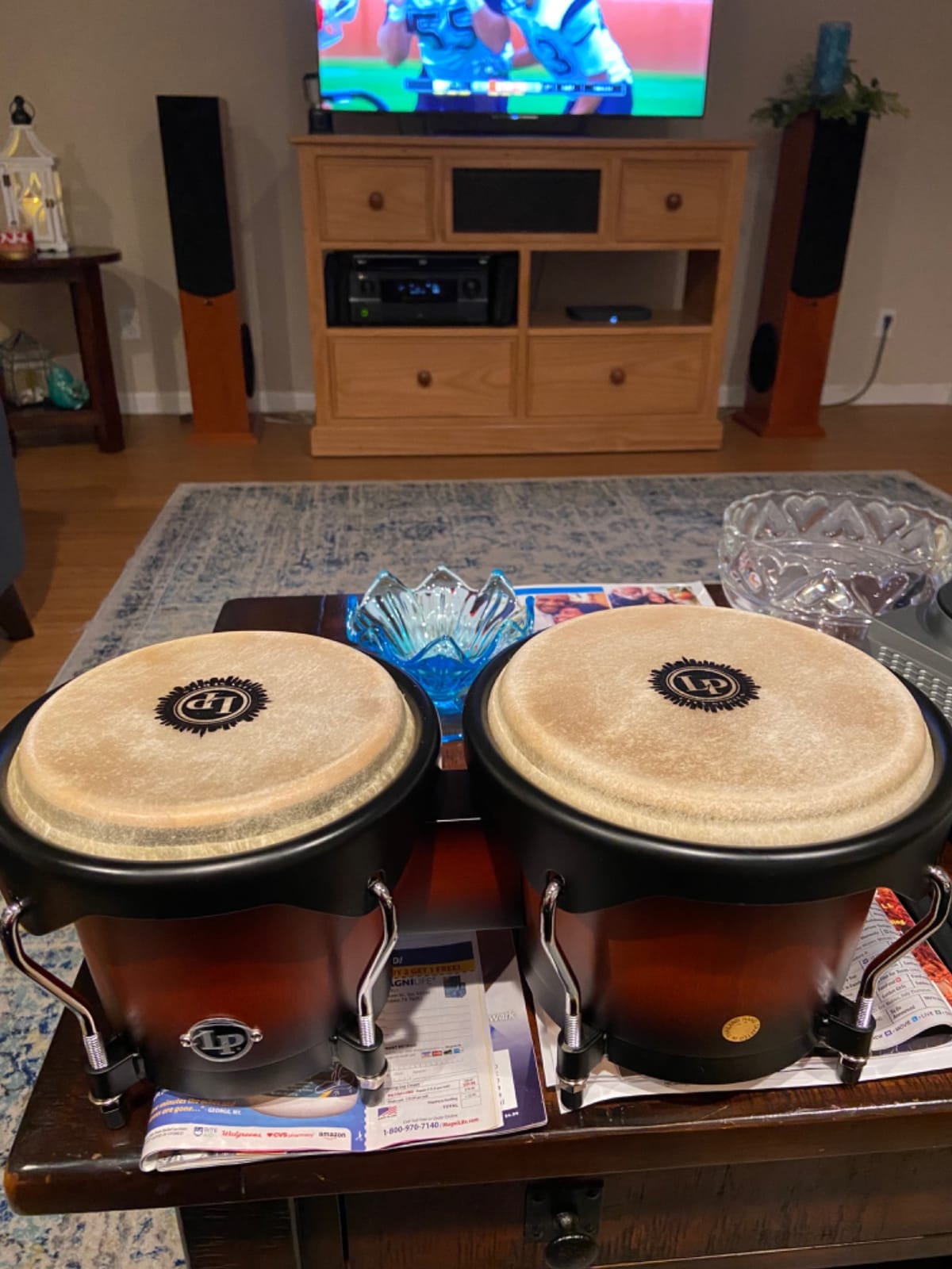 Latin Percussion LP601NY-VSB LP City Wood Bongos - Vintage Sunburst customer photo 1