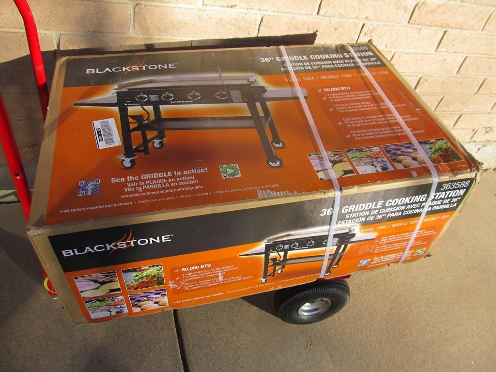 Blackstone 36 Inch 4 Burner 60,000 BTU Portable Steel Griddle Cooking Station with Foldable Legs, Grease Pan, and Storage Rack customer photo 2