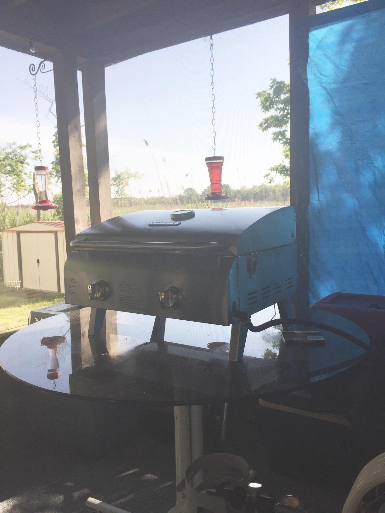 Cuisinart Chef's Style Tabletop Portable Propane Grill, 20,000 BTU Stainless Steel 2-Burner Outdoor Gas Grill for Camping, Tailgates, BBQ, Hassle-Free Setup, Twist-Start Ignition, CGG-306 customer photo 1