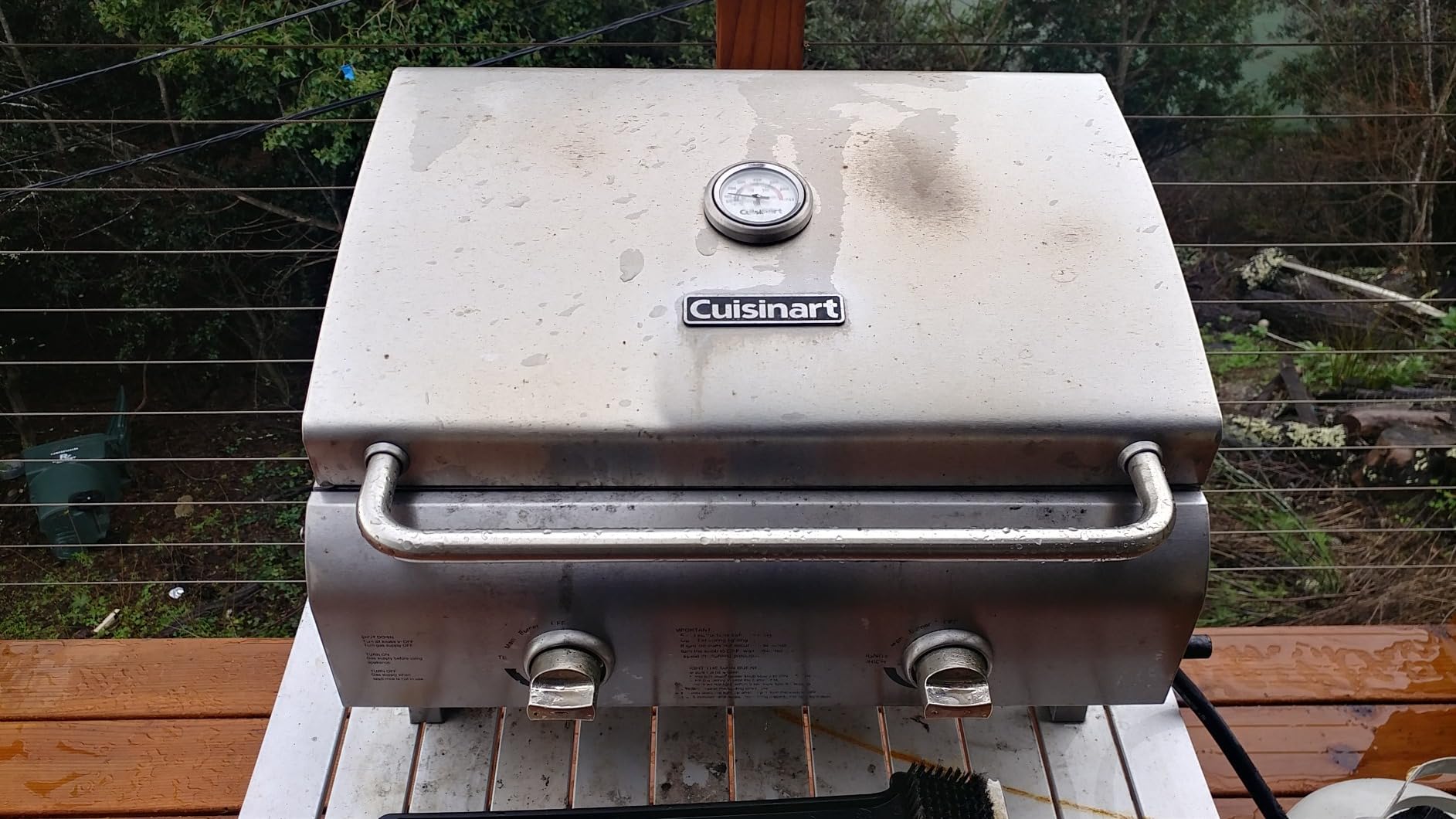 Cuisinart Chef's Style Tabletop Portable Propane Grill, 20,000 BTU Stainless Steel 2-Burner Outdoor Gas Grill for Camping, Tailgates, BBQ, Hassle-Free Setup, Twist-Start Ignition, CGG-306 customer photo 2
