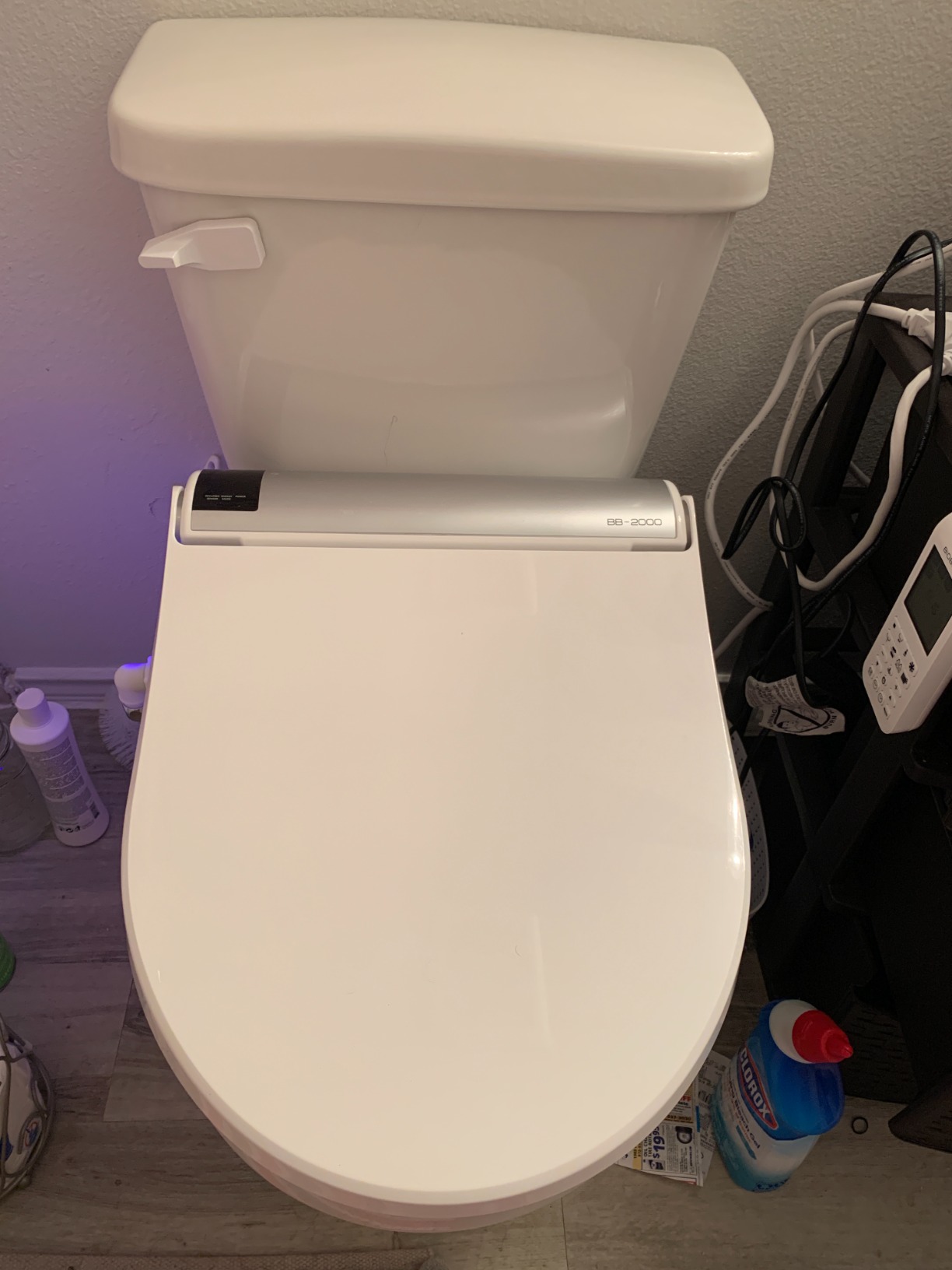 Bio Bidet BB2000 Bliss Electric Bidet Toilet Seat, Warm Water with Air Dryer, Heated Seat with Sensor and Slow Close Lid, Night Light, Remote Control, Elongated, White customer photo 1
