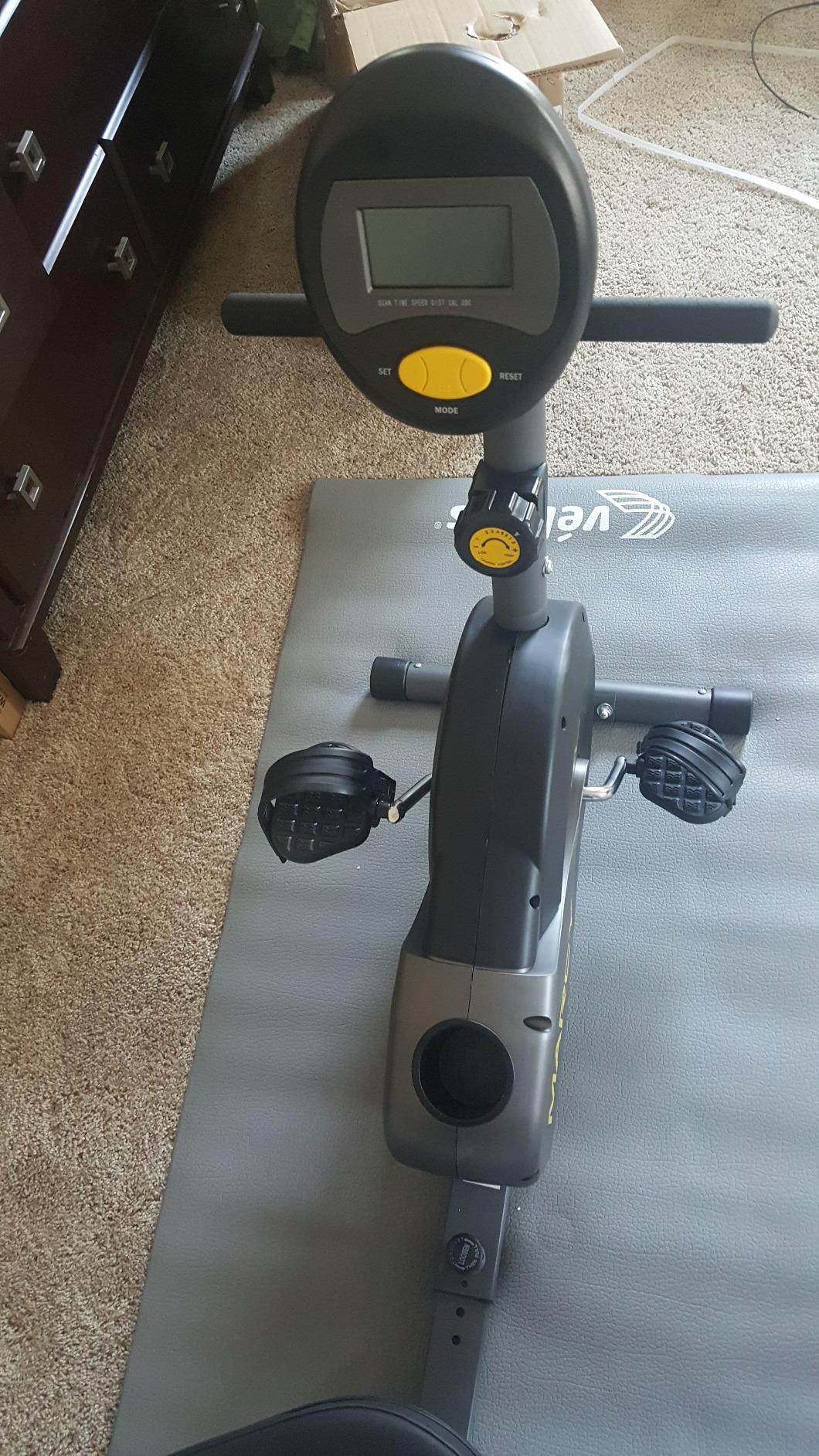 Marcy Magnetic Recumbent Bike with Adjustable Resistance and Transport Wheels NS-716R customer photo 2
