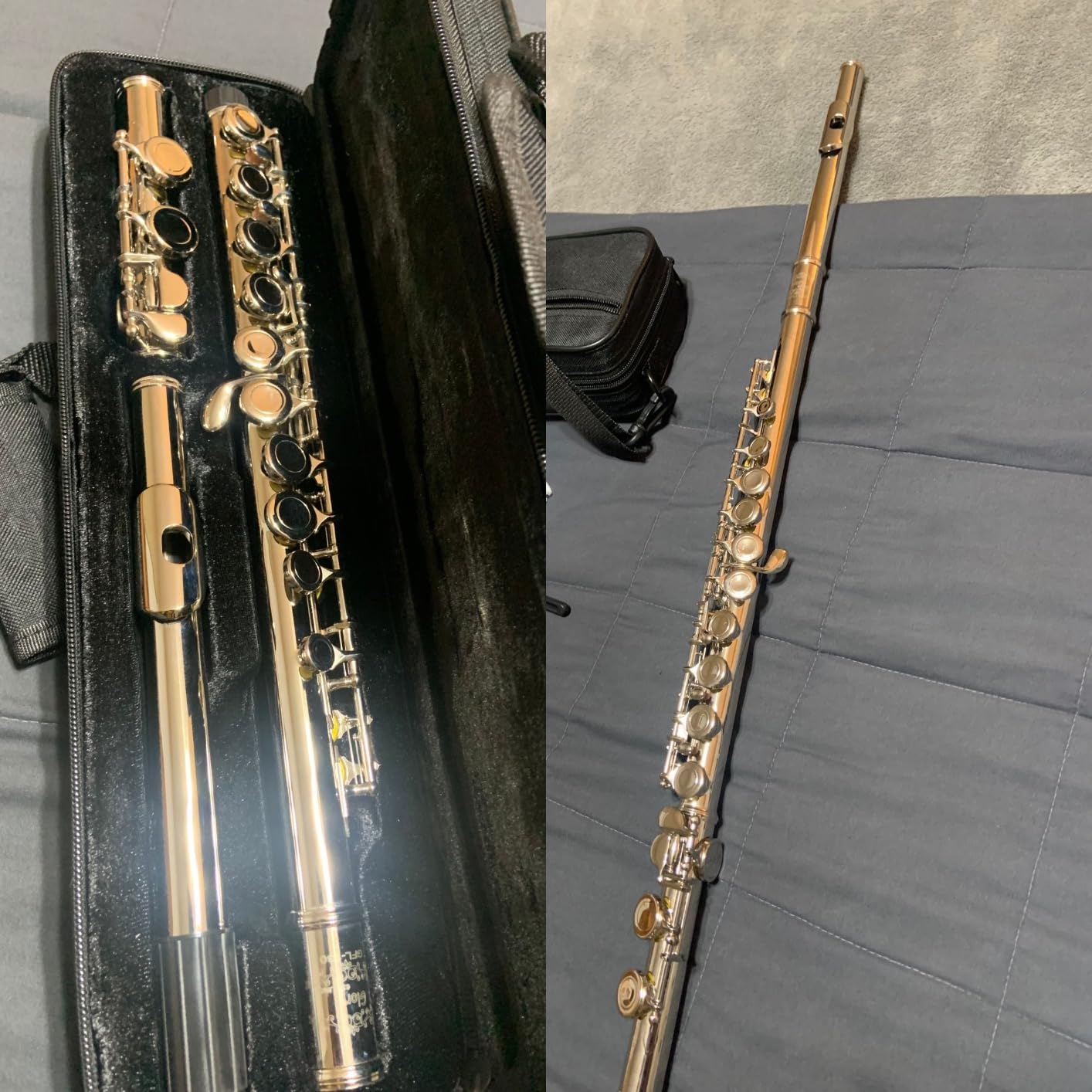 Glory Closed Hole C Flute With Case, Tuning Rod, Joint Grease and Cloth, Gloves, Nickel Silver customer photo 2
