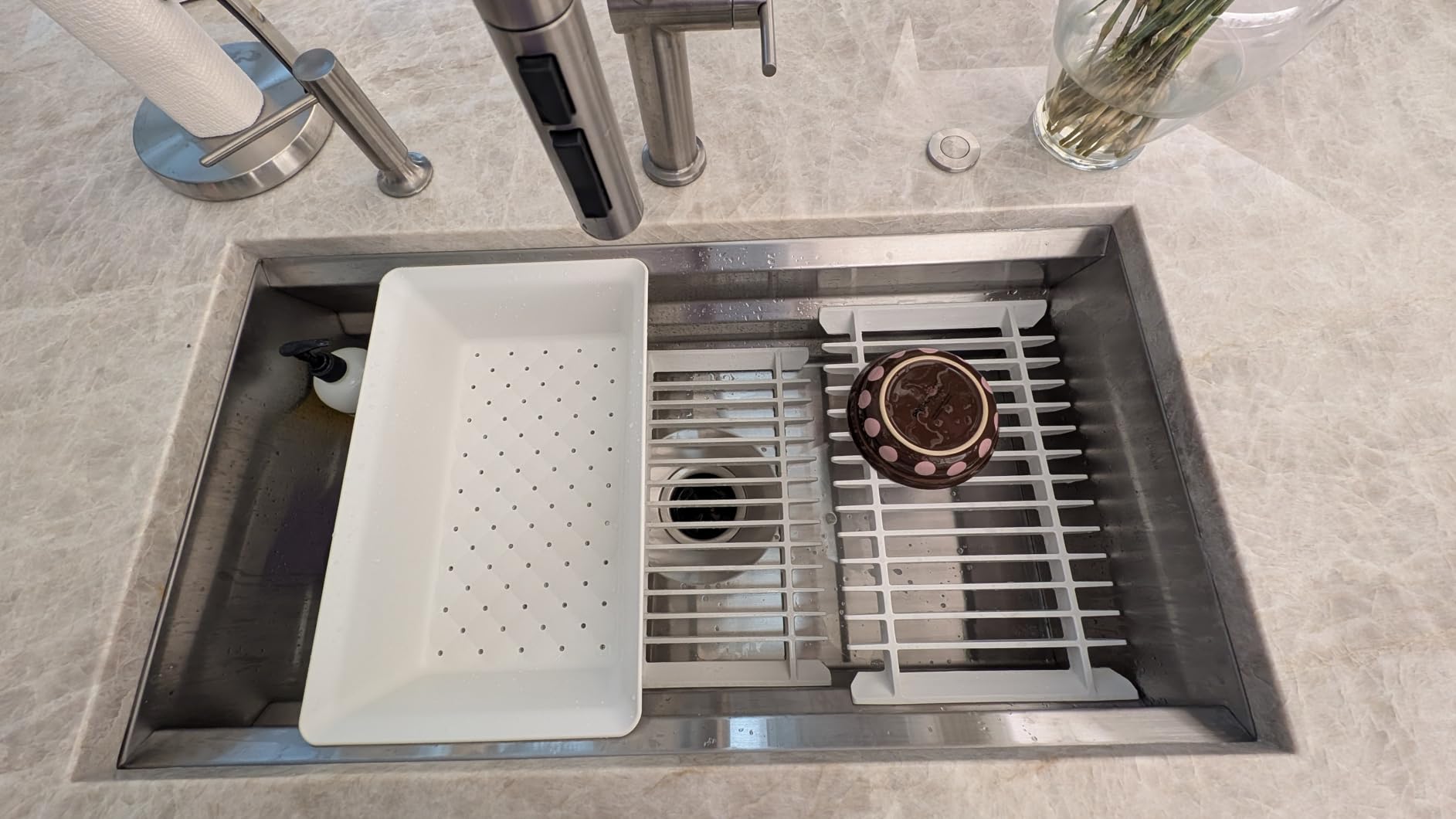 KOHLER Prolific 33 Inch Workstation Stainless Steel Single Bowl - Undermount Kitchen Sink with Included Accessories, K-5540-NA customer photo 2