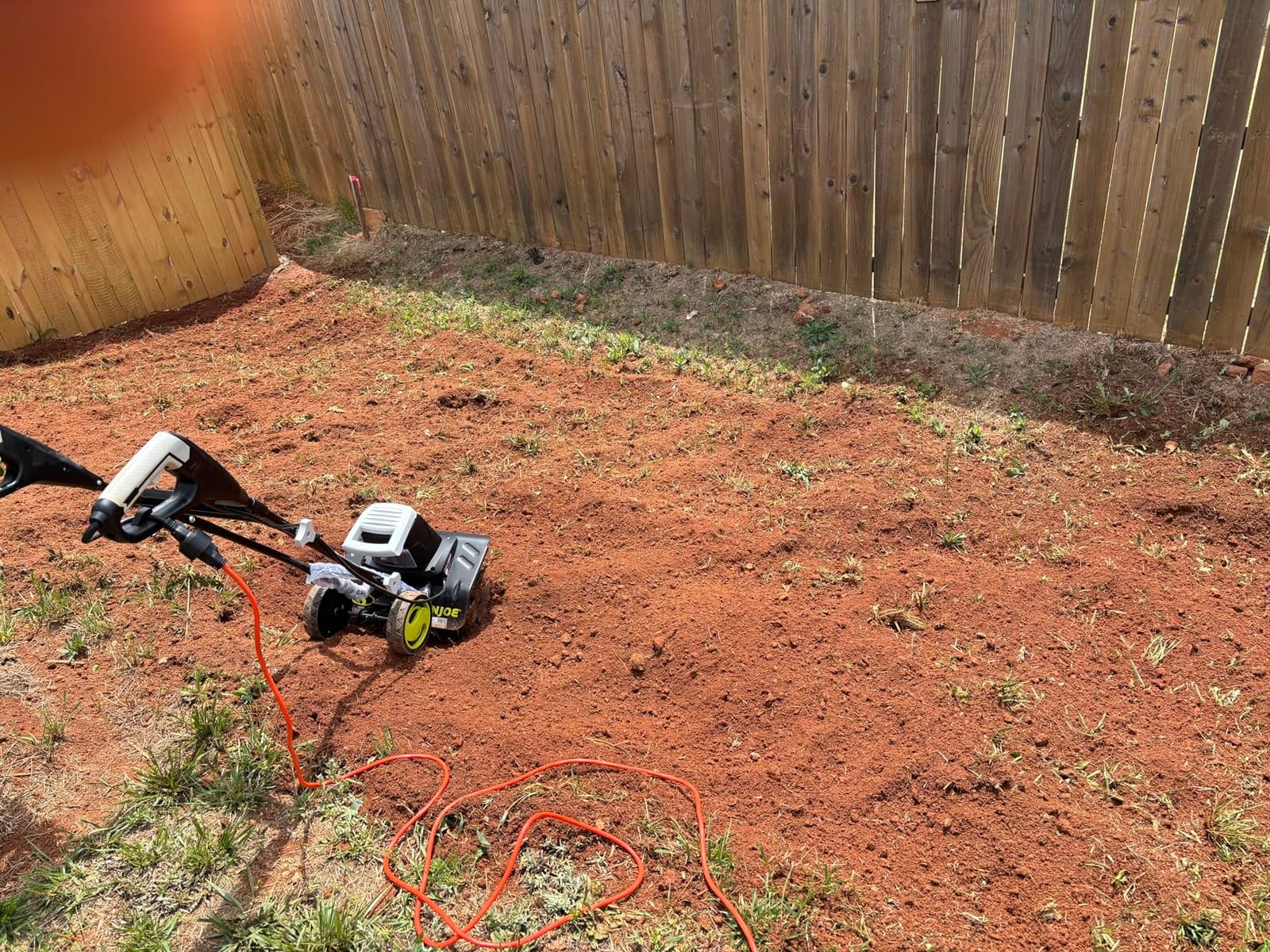 Sun Joe Corded Electric Garden Tiller & Cultivator with Steel Tines, 16 In, 12-Amp Motor - Heavy-Duty Tilling Machine and Power Tools for Lawn, Yard, and Gardening Care, TJ603E | 12-Amp Motor, 16 In. Cultivating Width, Up to 8 In. Depth, 6 Steel Tilling Blades, Foldable Handle, 27.1 Lb customer photo 1