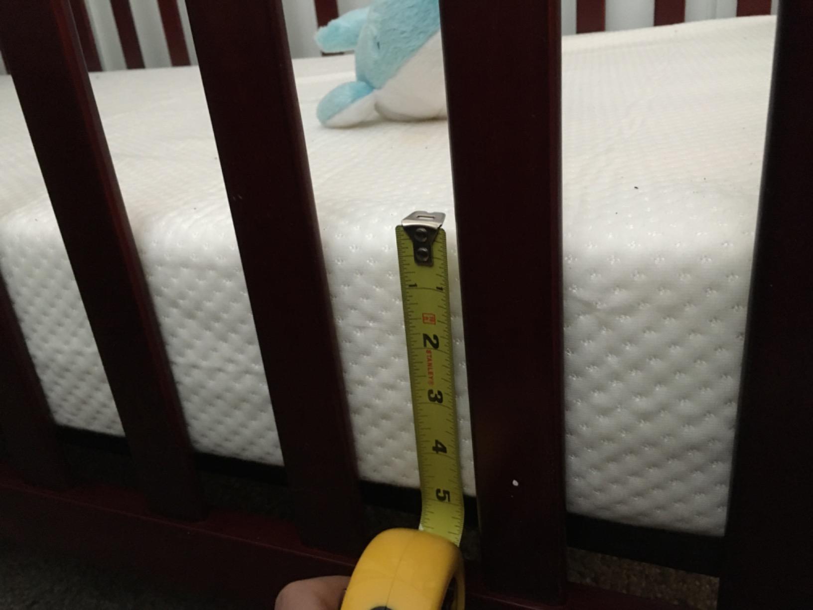Graco Premium Foam Baby Crib & Toddler Bed Mattress | GREENGUARD Gold Certified, Waterproof, Machine Washable OEKO-TEX Standard 100 Certified Cover, Firm Support, Standard Size customer photo 2