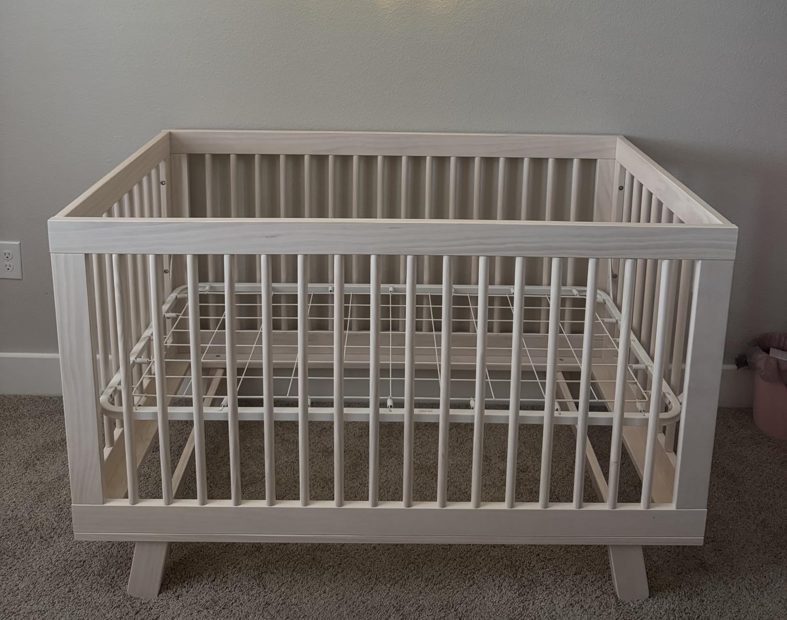 Babyletto Hudson 3-in-1 Convertible Baby Crib, Washed Natural | GREENGUARD Gold Certified Wooden Crib - Converts to Toddler Bed & Daybed customer photo 1