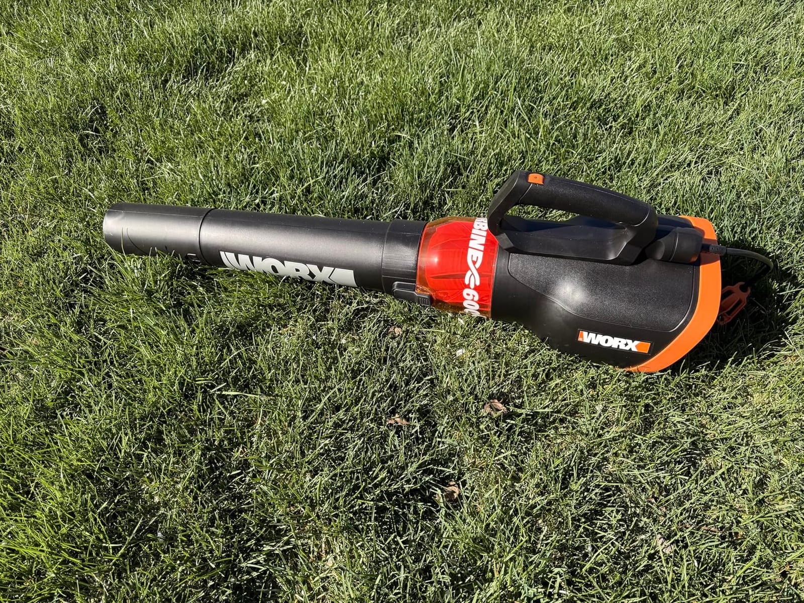 WORX 12 Amp Turbine Electric Leaf Blower for Daily Leaf Removal, WG520 | 600CFM & 110MPH Airflow, 2-Speed Control customer photo 1