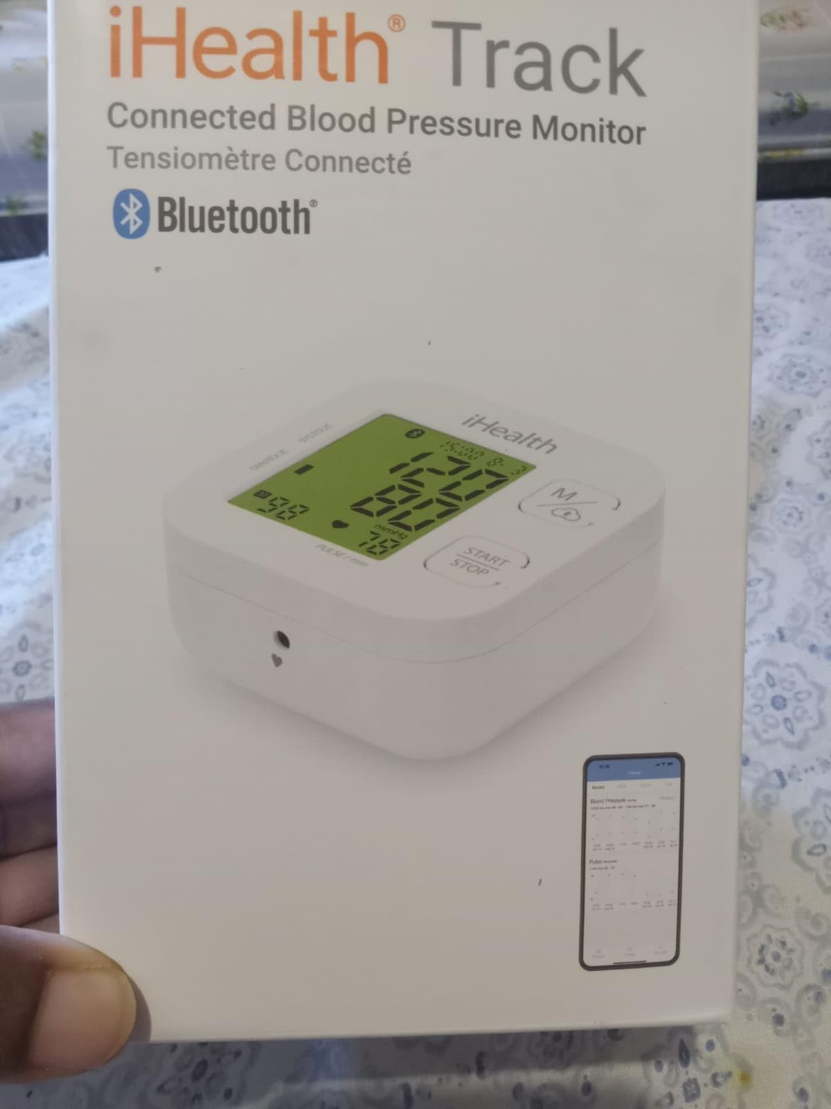 iHealth Track Smart Upper Arm Blood Pressure Monitor with Wide Range Cuff | Bluetooth BP monitor for standard to large adult arms, compatible with iOS and Android customer photo 2