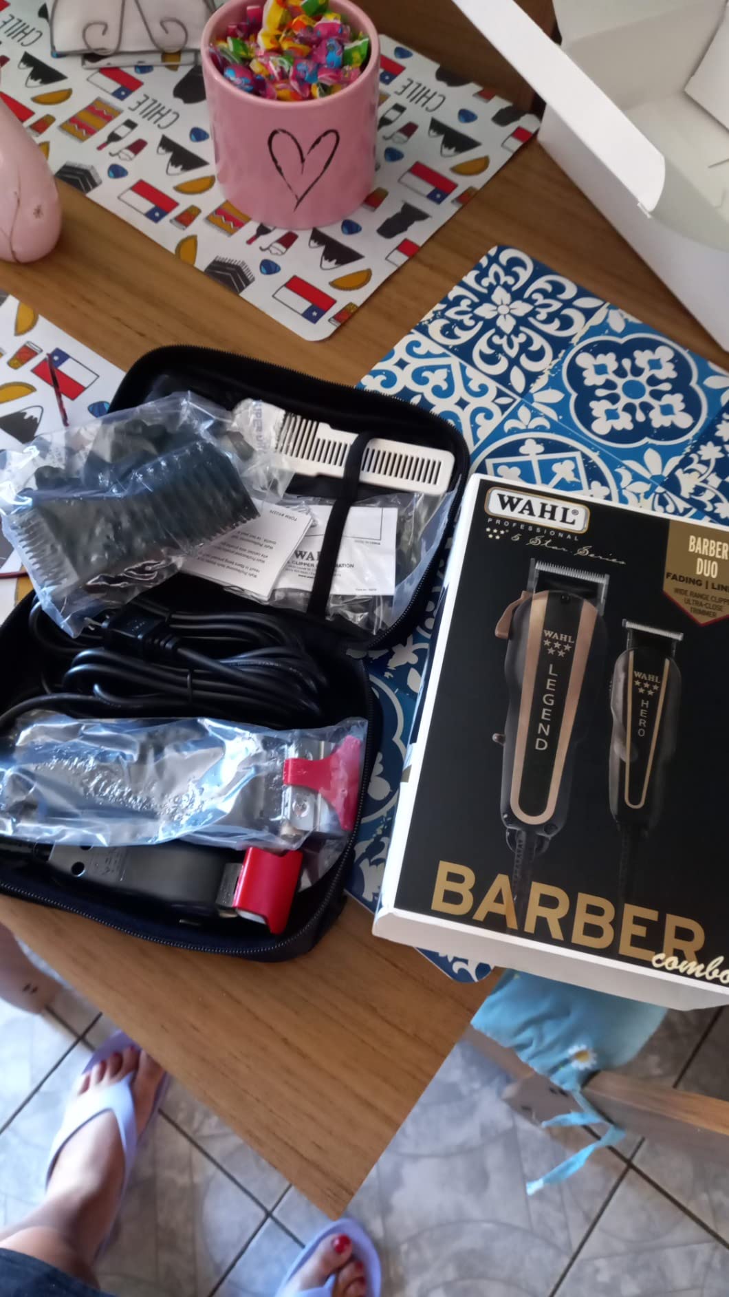 Wahl Professional 5 Star Barber Combo, Corded Legend Clipper & Hero T-Blade Trimmer Set, Black/Gold Finish customer photo 2