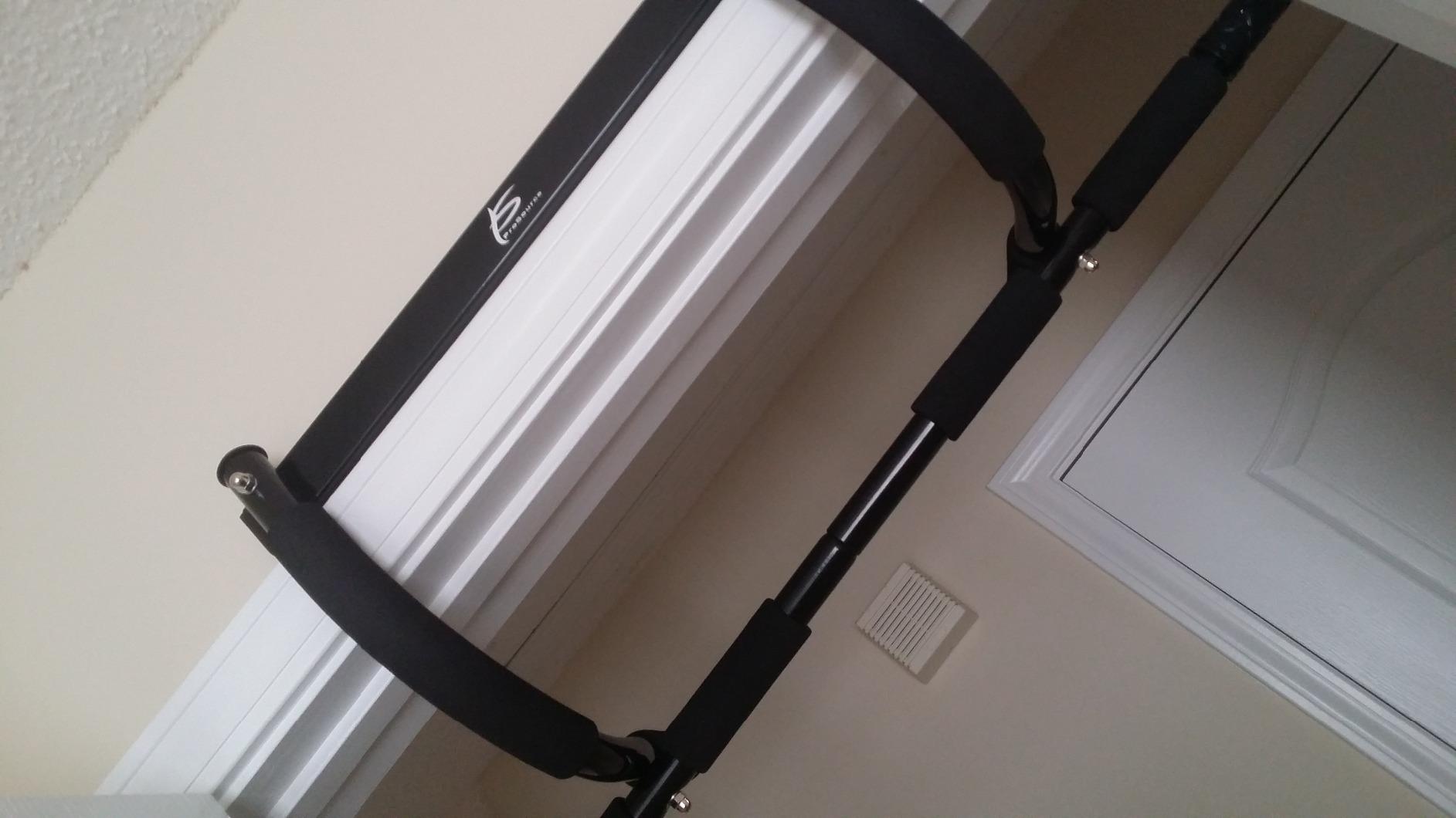ProsourceFit Multi-Grip Lite Pull Up/Chin Up Bar, Heavy Duty Doorway Upper Body Workout Bar for Home Gyms 24