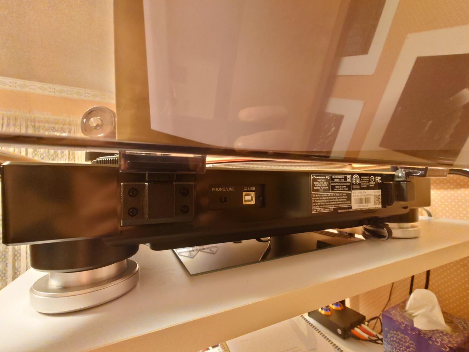 Pioneer DJ PLX-500 Direct Drive Turntable | Play and digitize vinyl, USB recording, DJ-style layout customer photo 1