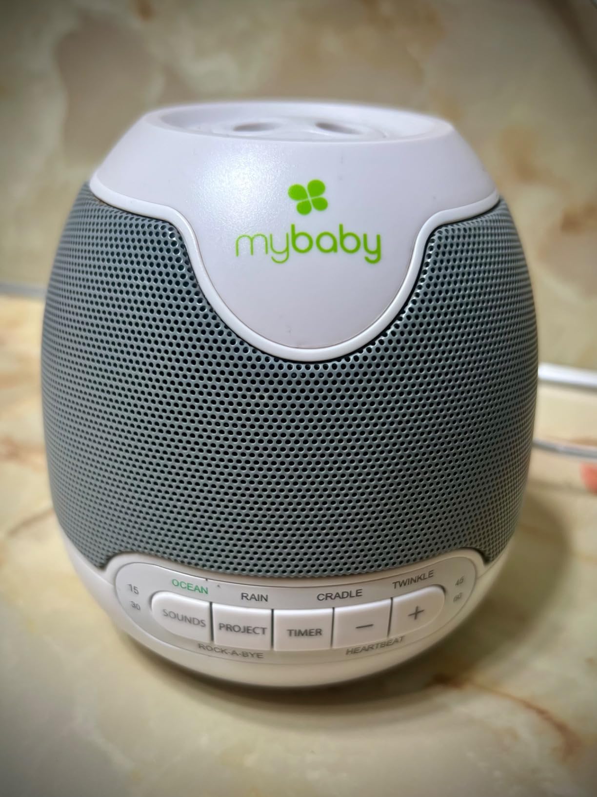 MyBaby Lullaby Sound Machine & Projector Baby Sleep Machine | Auto-Off Timer, Baby Sleep Machine Plays 6 Sounds, Projects Soothing Images, Adjustable Volume, Baby Registry Gift, Lullabies customer photo 2