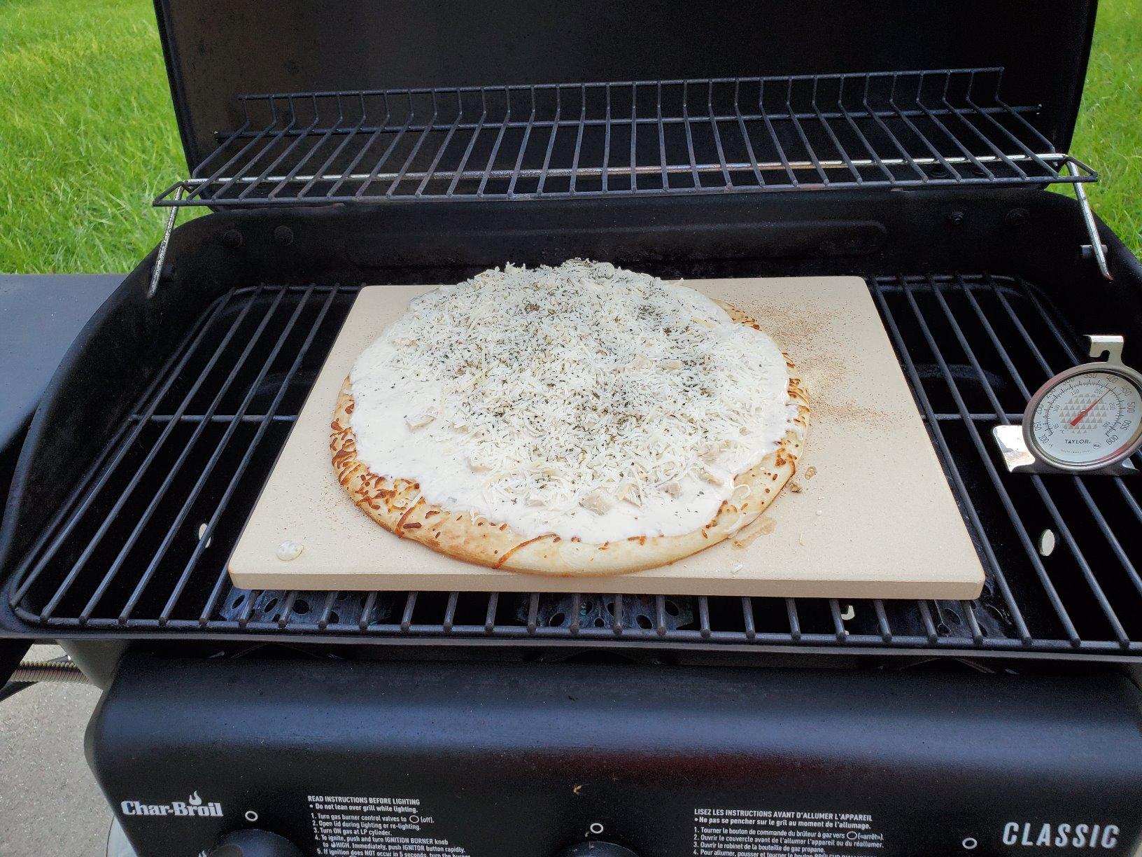 Unicook 15 x 12 Inch Rectangular Pizza Stone for Oven and Grill, 6.8 Lbs | Heavy Duty, Even Heating & Consistent Heat Retention, Creates Crispy Crust for Pizzas, Bread, Cookies, Includes Dough Scraper customer photo 1