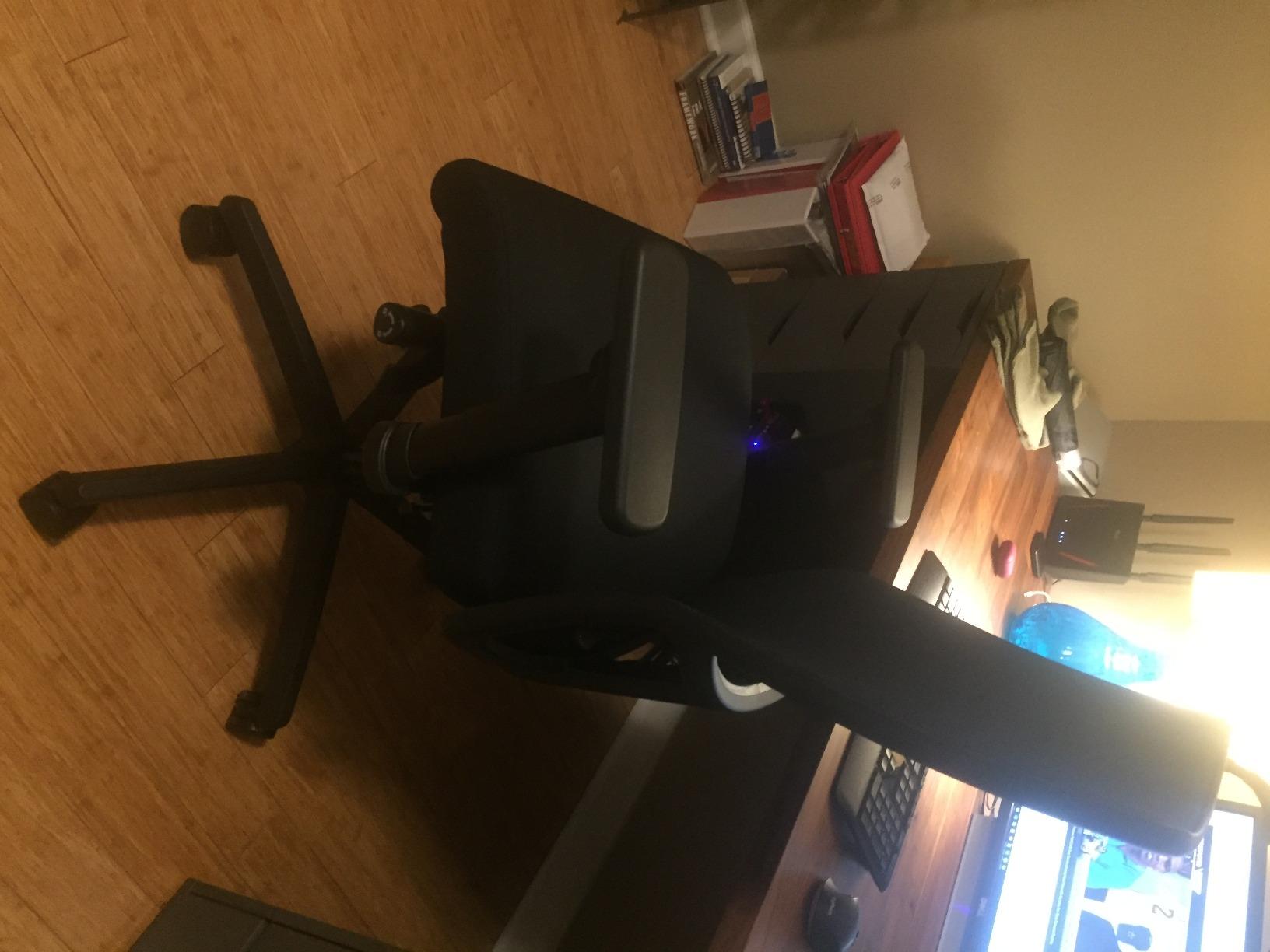 HON Ignition 2.0 Mid-Back Ergonomic Office Chair, Mesh Task Seating with Lumbar Support, Advanced Synchro-Tilt, Height and Width Adjustable Arms, Black Frame, Black customer photo 1