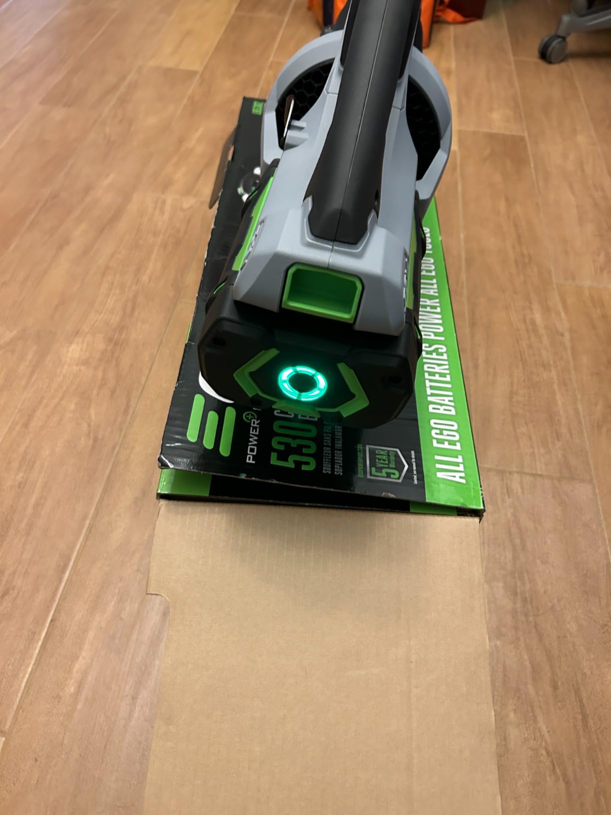 EGO POWER+ Cordless Electric Leaf Blower, 530 CFM, With Battery - LB5302 customer photo 2